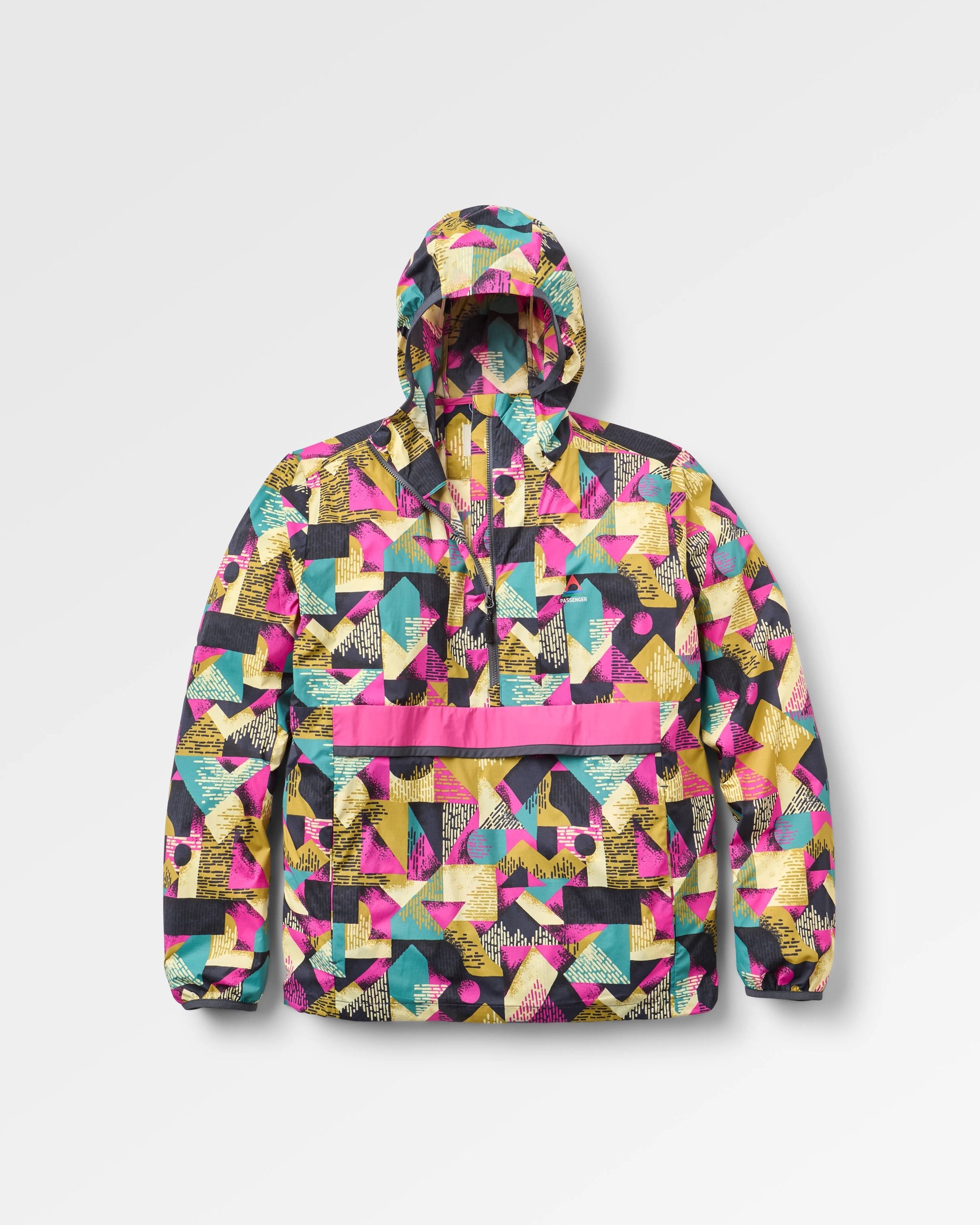 Viento 2.0 Windshell Anorak - Mosaic Mountain Charcoal - Flatlay
