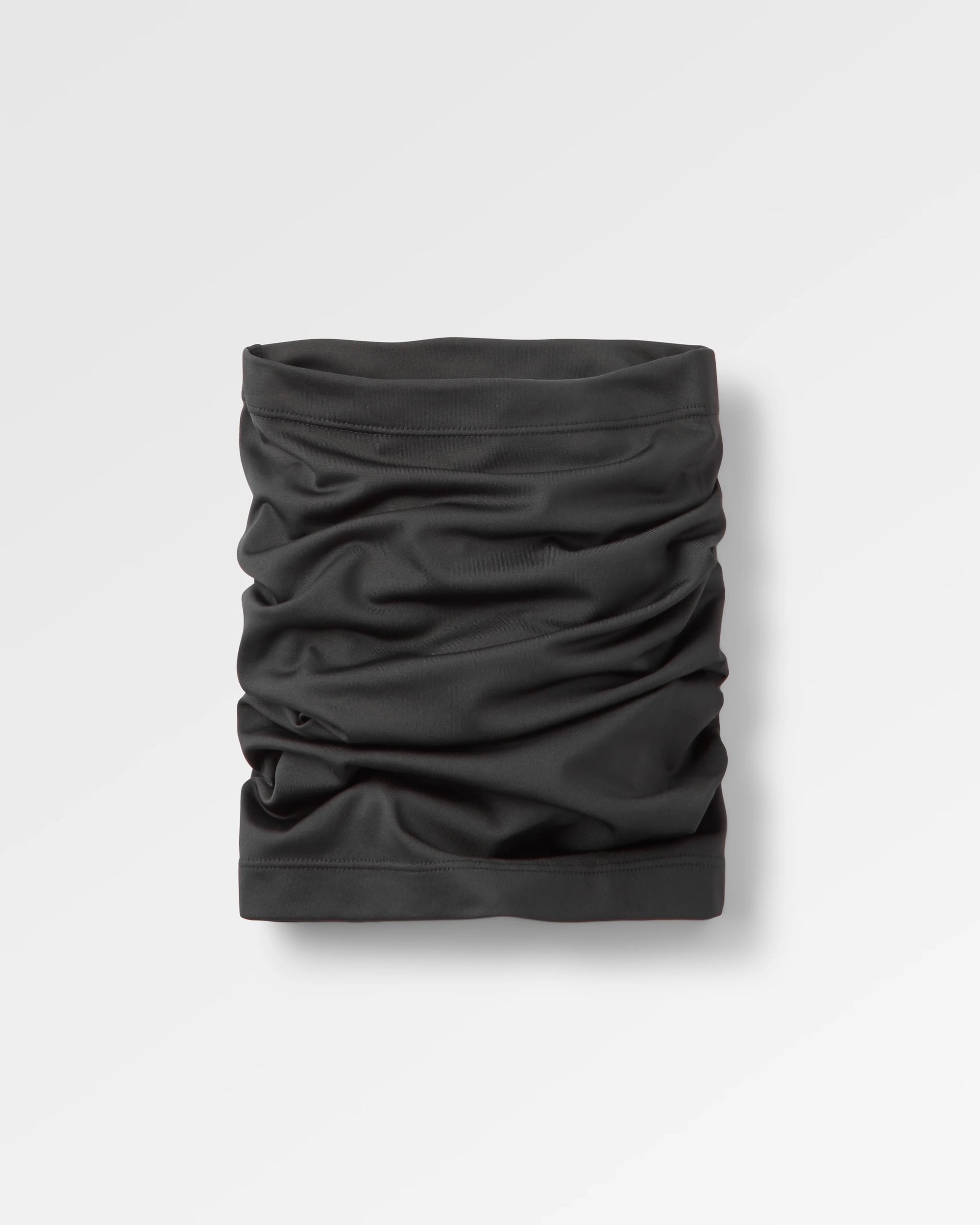 Mist Recycled Neck Gaiter - Black - Flatlay