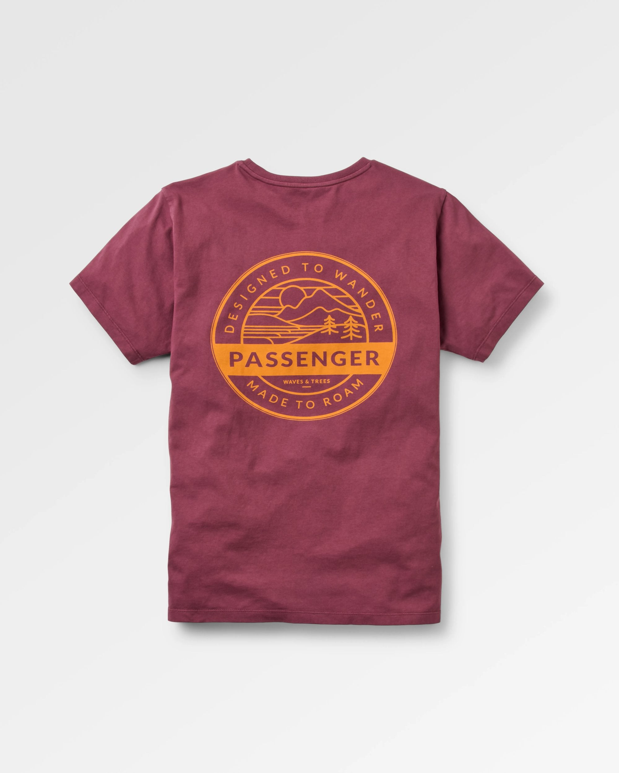 Odyssey Recycled Cotton T-Shirt - Fig - Flatlay