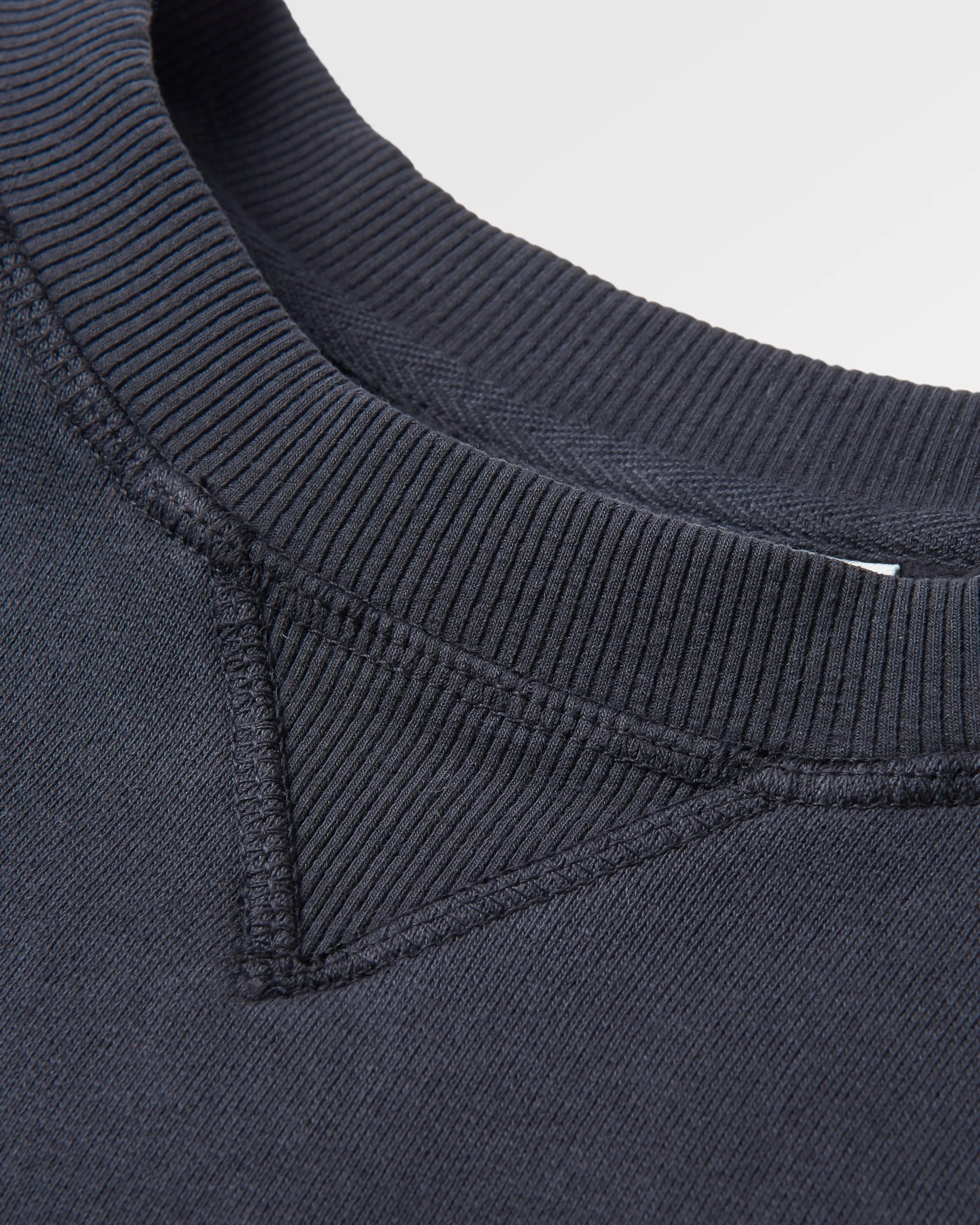 Heritage Recycled Cotton Sweatshirt - Black - Flatlay