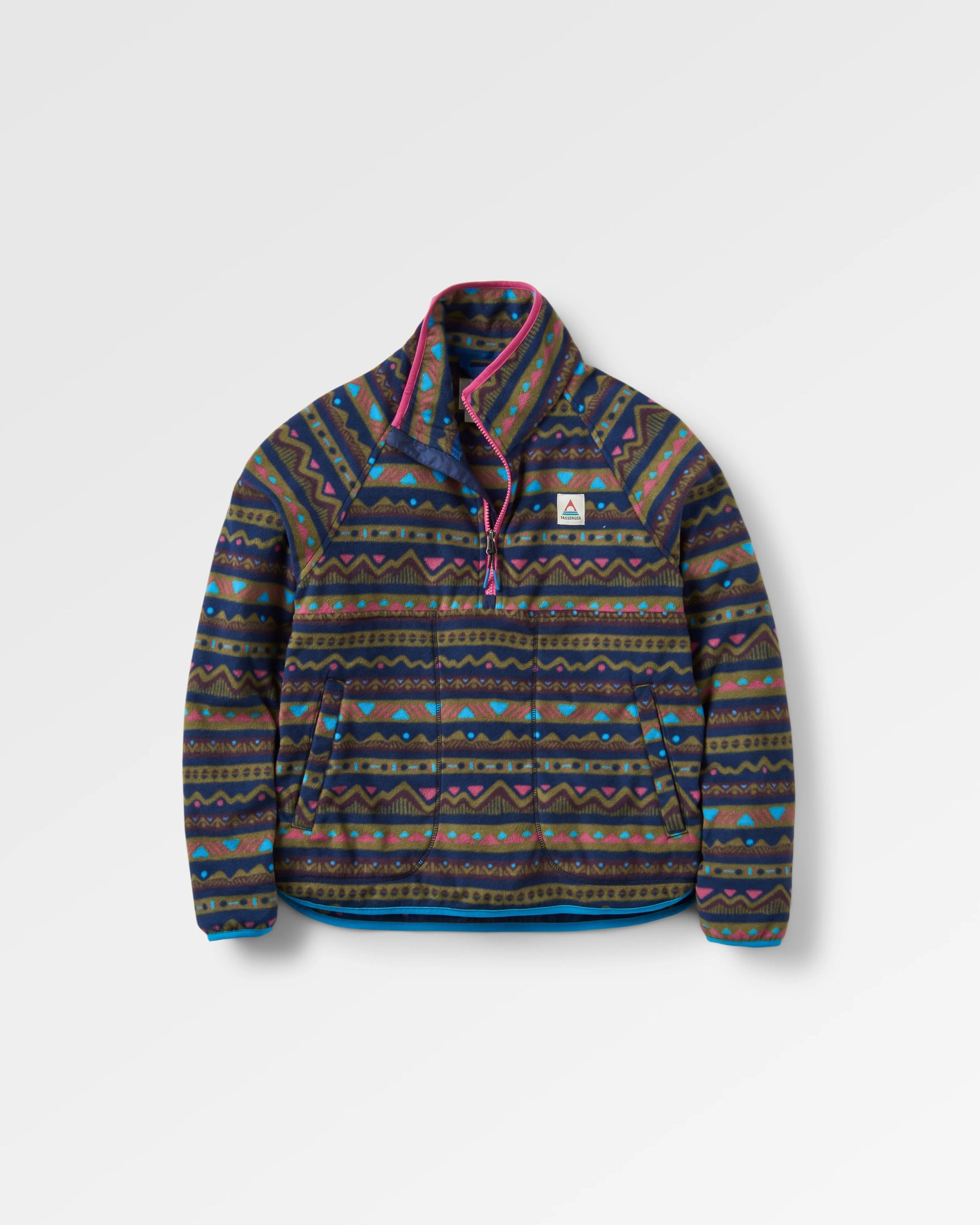 Sorrel Recycled Polar Fleece - Mountain Geo Multi - Flatlay