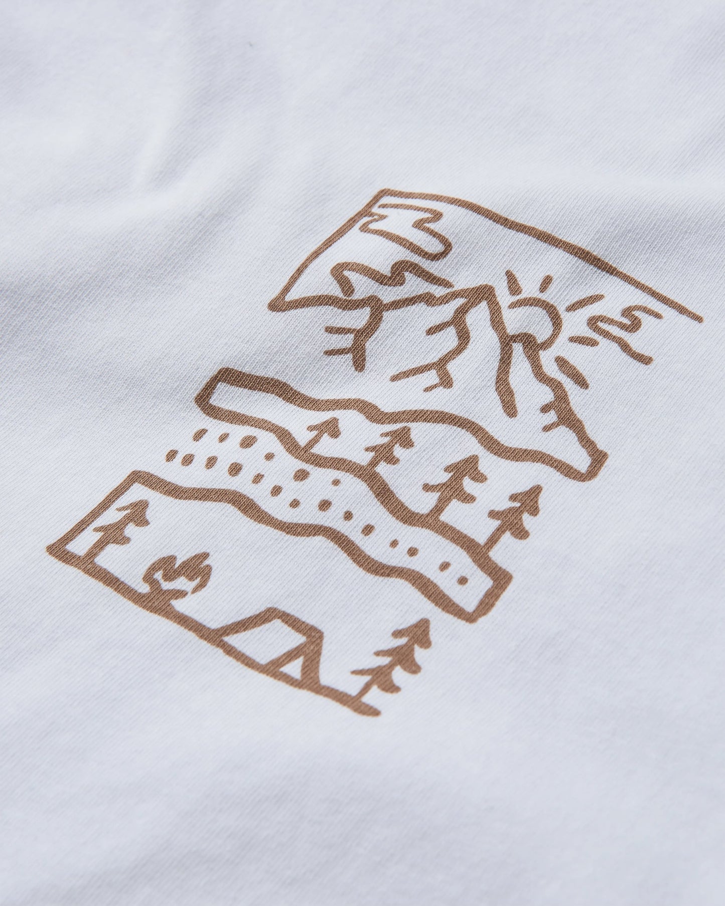 Nature Recycled Cotton T-Shirt - White - Flatlay