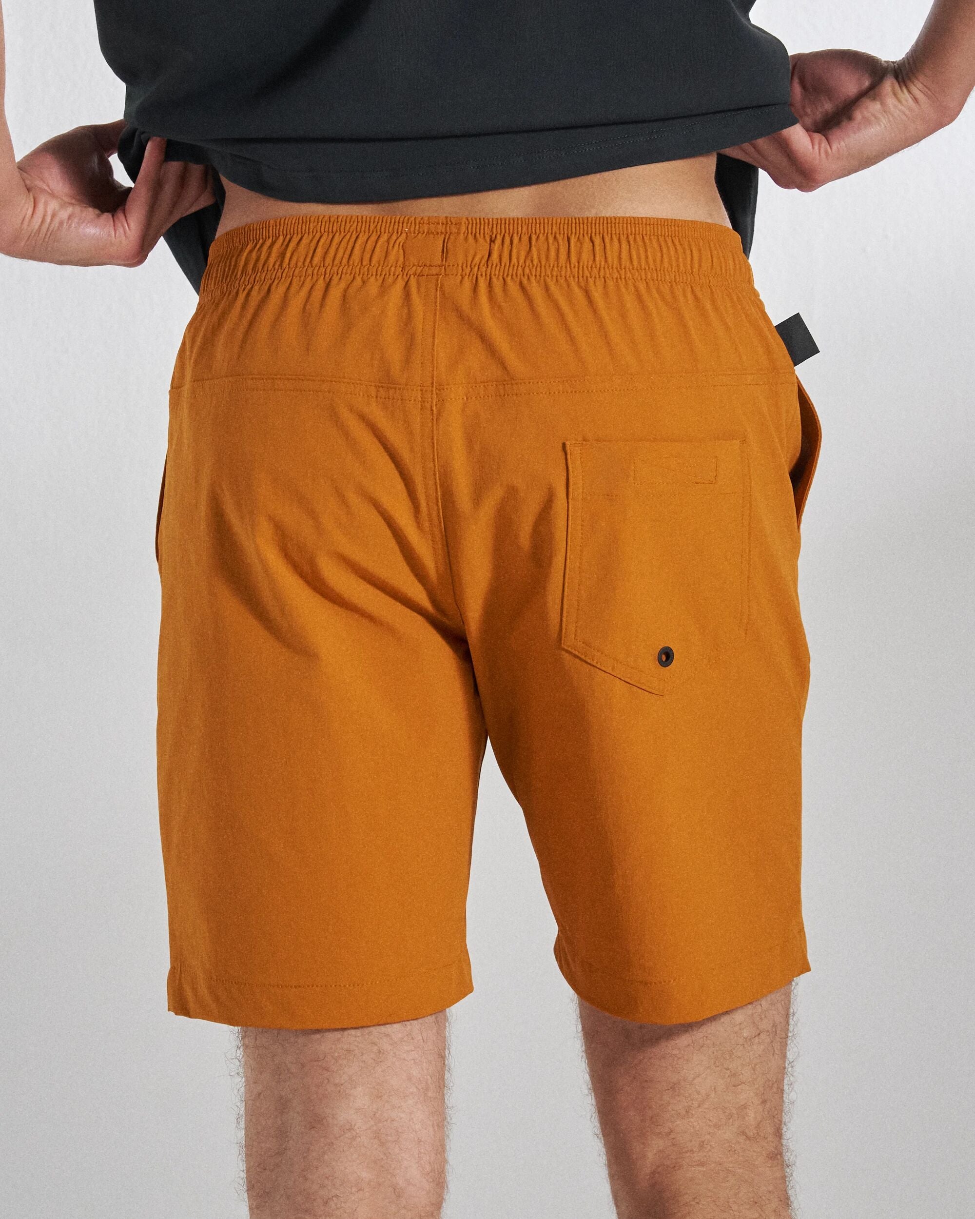 Drifter NetPlus® Swim Lined Short - Retro Orange - Studio Model