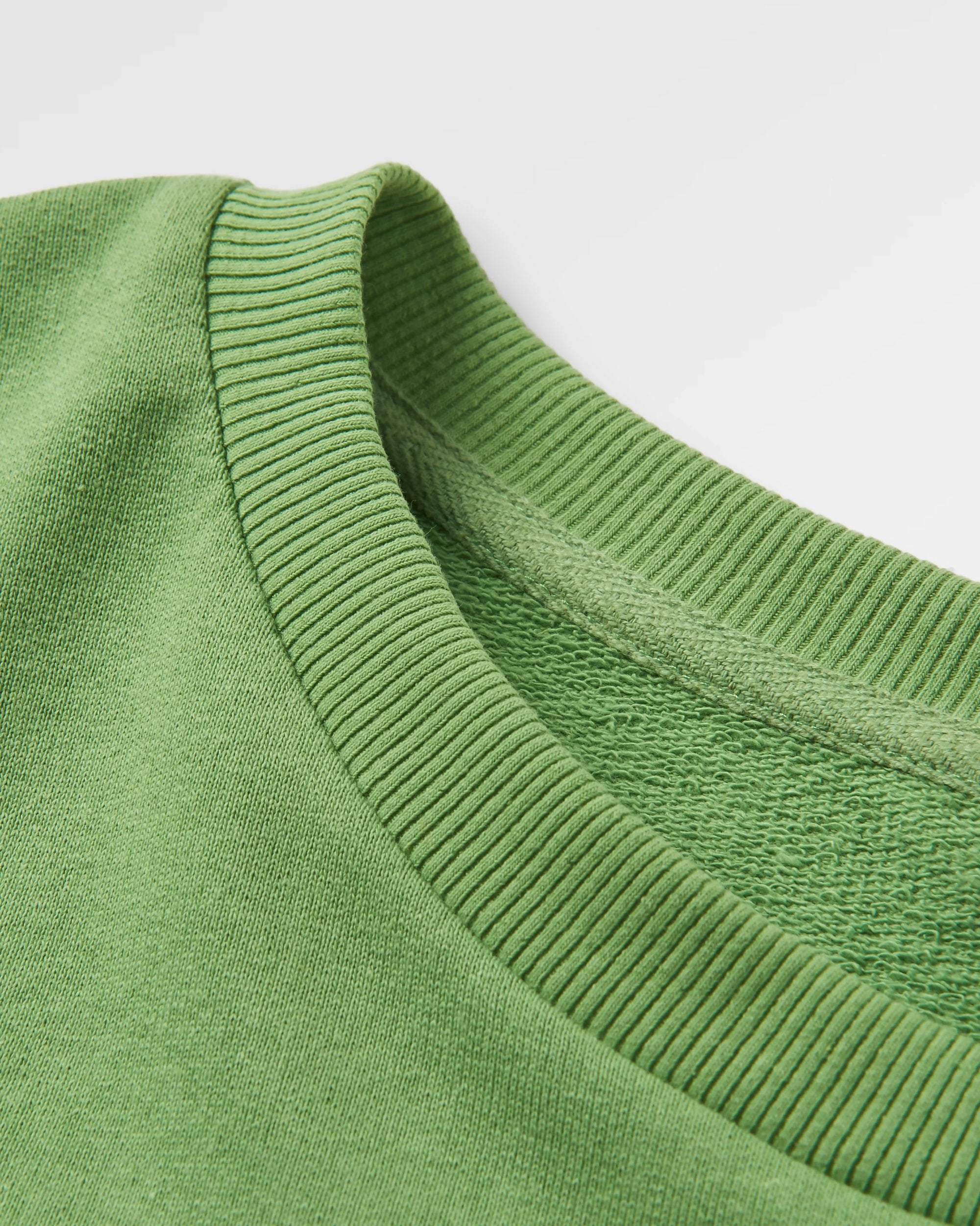 Phoenix Recycled Cotton Oversized Sweatshirt - Pear Green - Flatlay