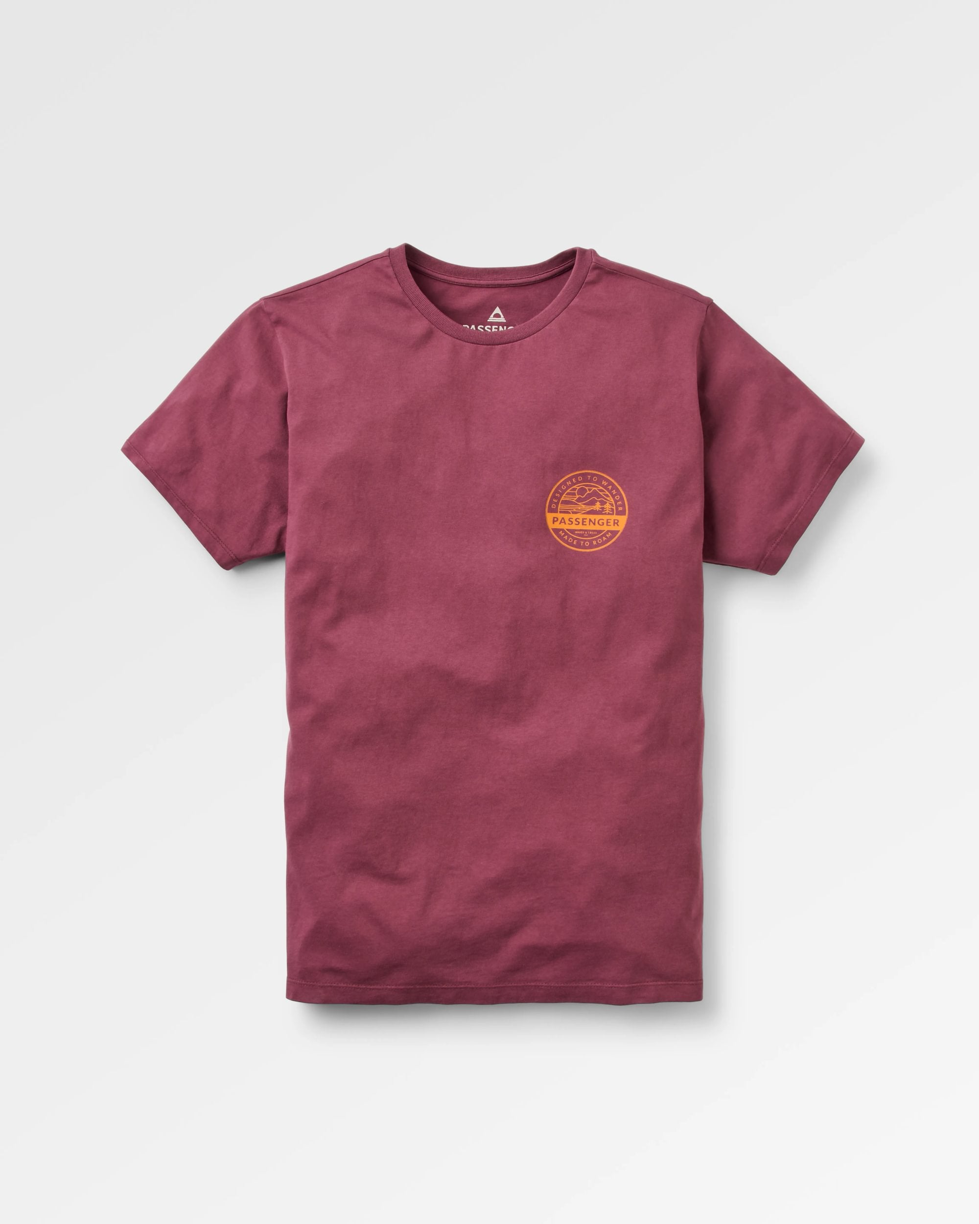 Odyssey Recycled Cotton T-Shirt - Fig - Flatlay