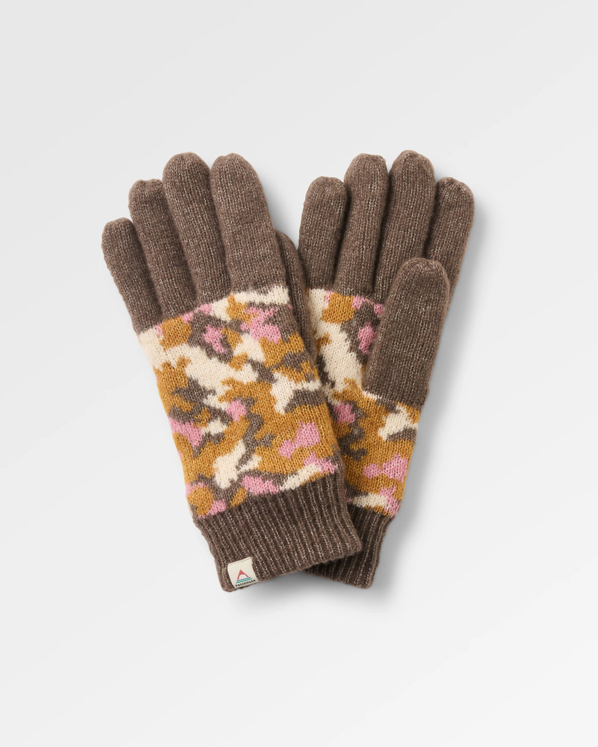 Fun Knit Glove - Powder Camo Dusty Olive - Flatlay