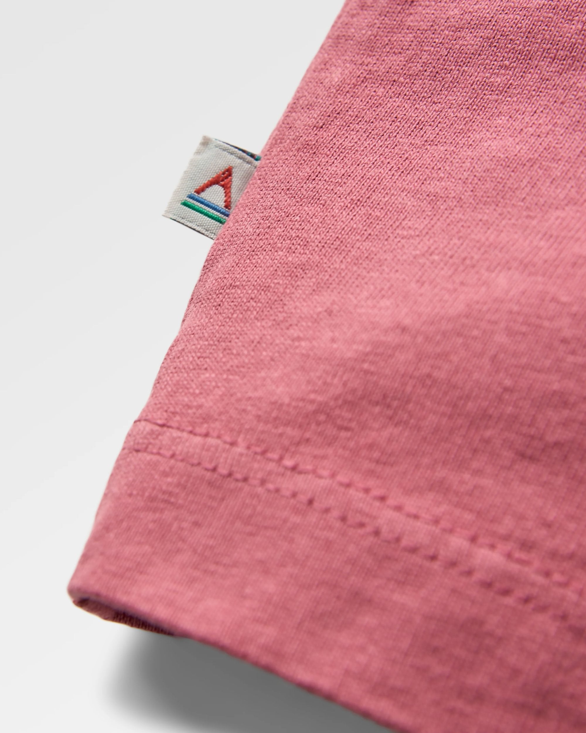 Heritage Recycled Relaxed Fit T-Shirt - Mauve Dusk - Flatlay