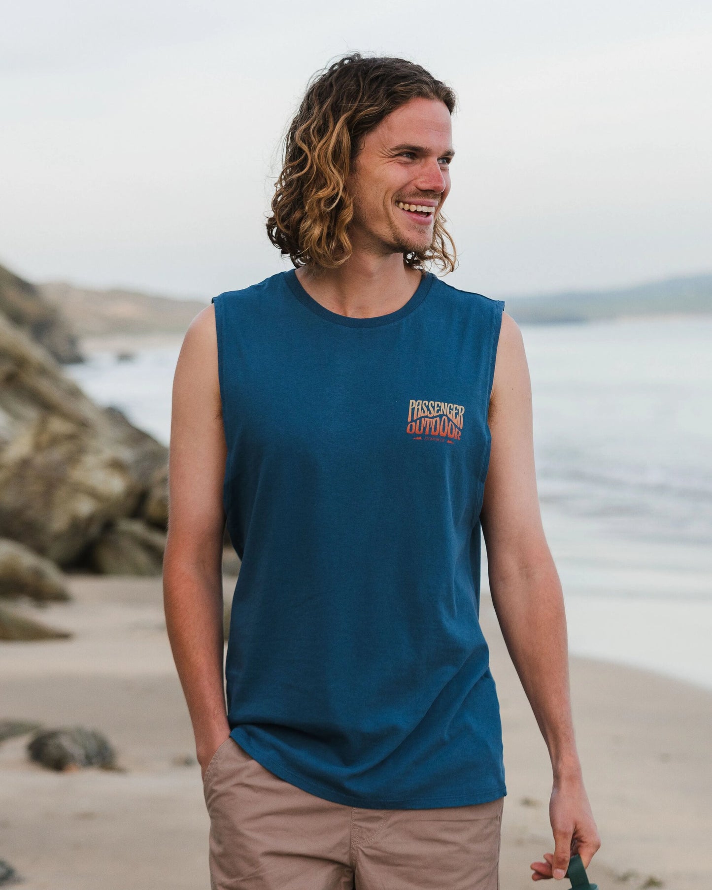 Yuca Recycled Cotton Vest - Dark Denim