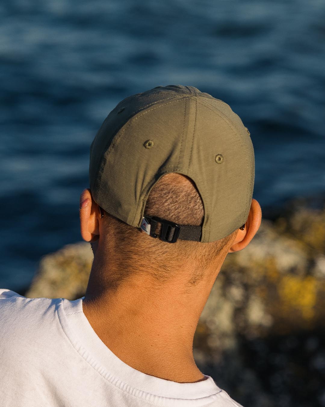Male_Active Recycled 6 Panel Cap - Dusty Olive
