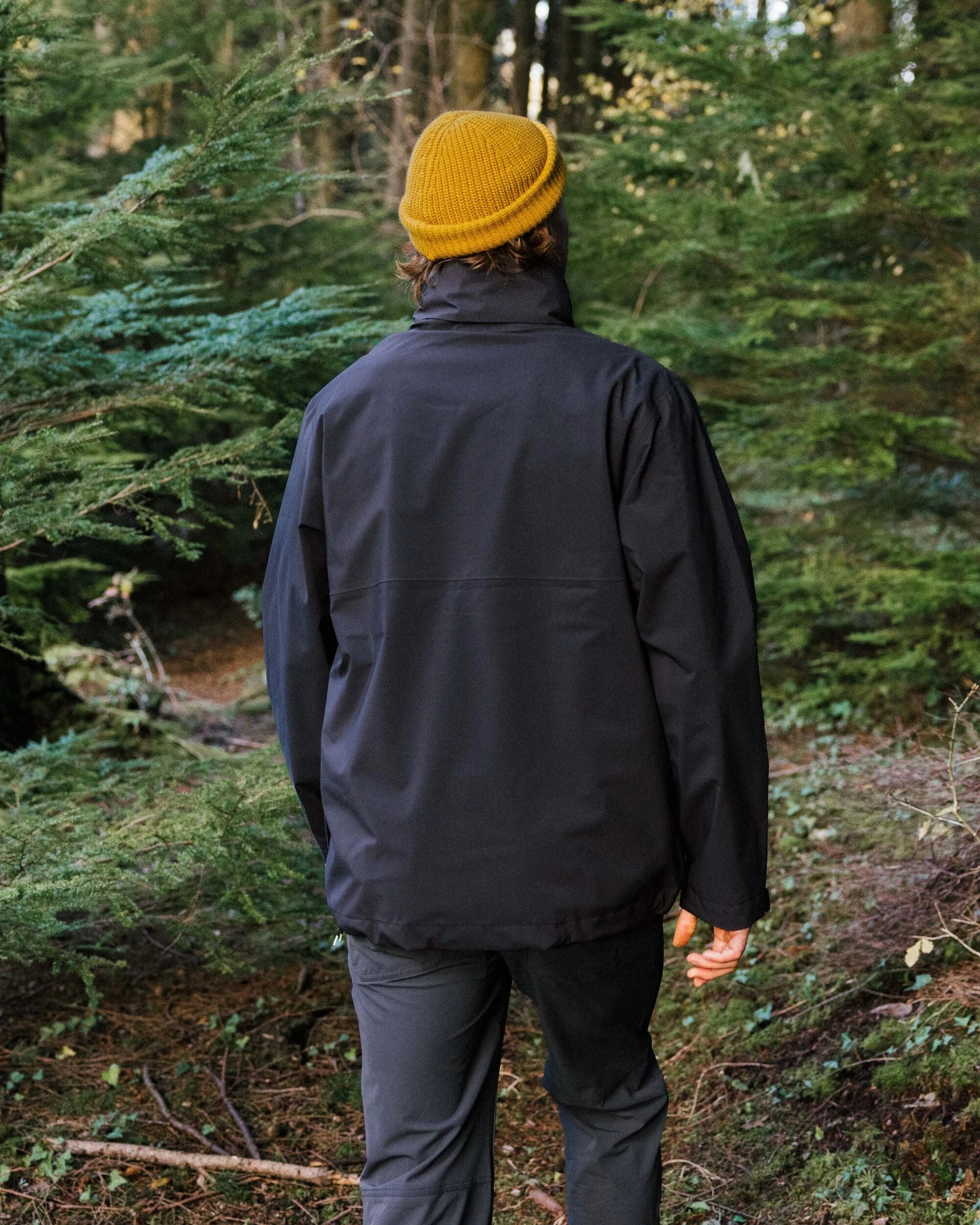 Diablo Recycled Waterproof Anorak - Faded Black - Lifestyle
