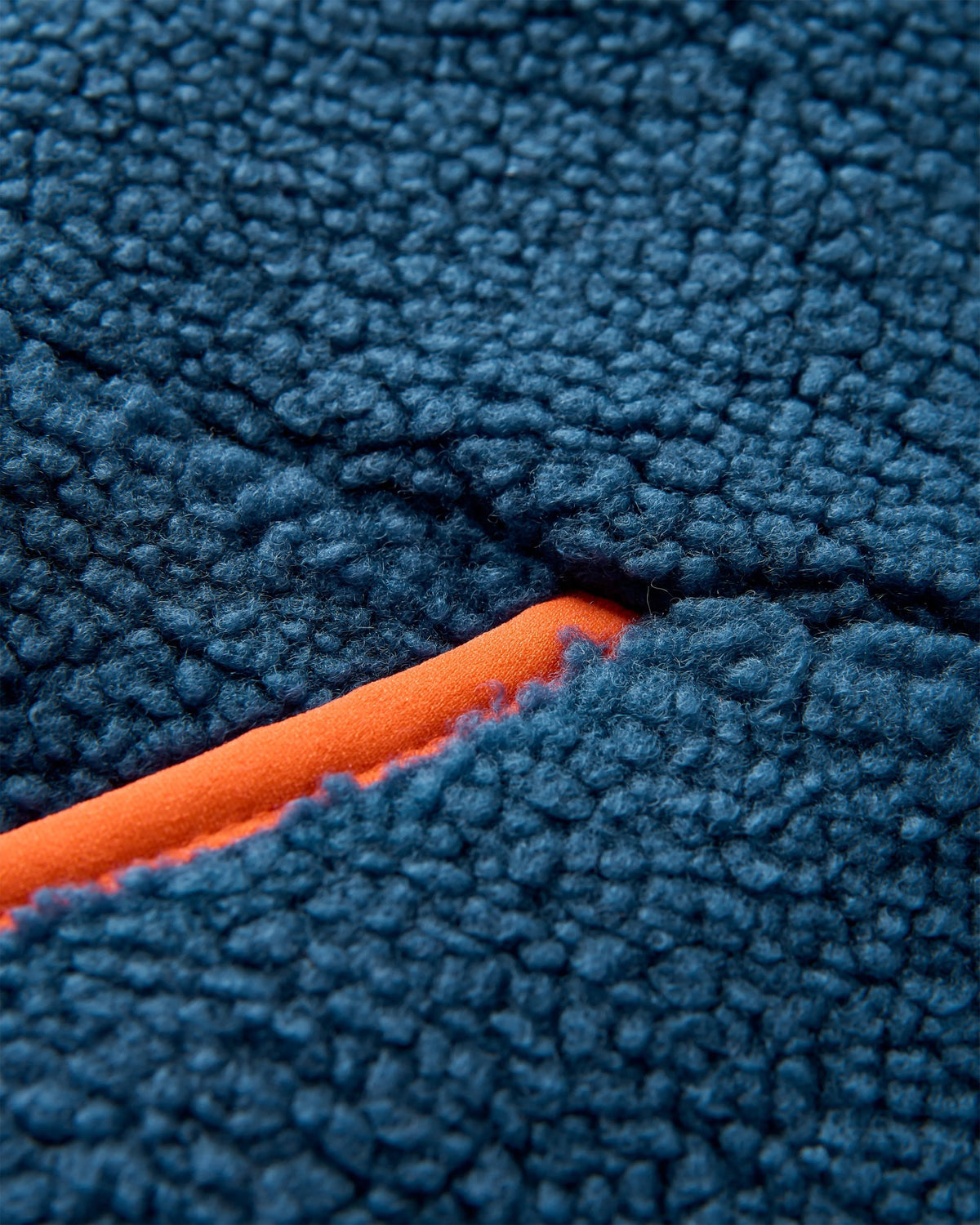 Ravi Sherpa Fleece - Dark Denim - Flatlay