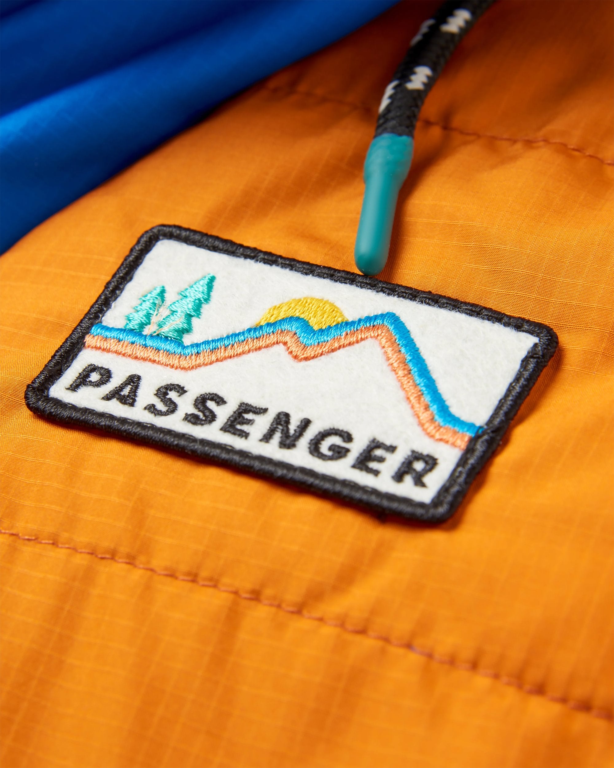 Ocean Recycled Insulated 1/2 Zip Jacket - Sunrise Orange - Flatlay