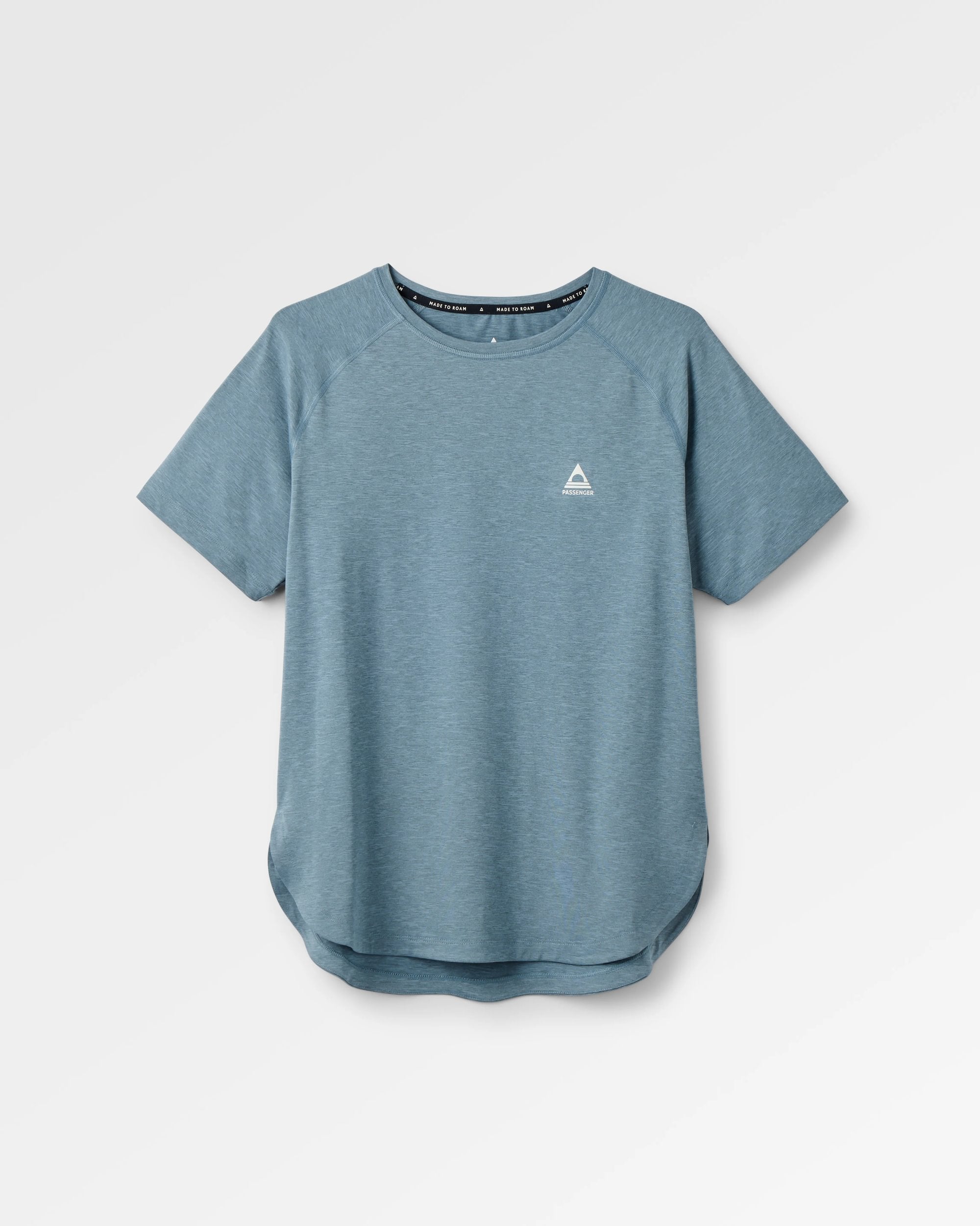 Sunvale Lightweight Surf T-Shirt - Storm Grey Marl - Flatlay