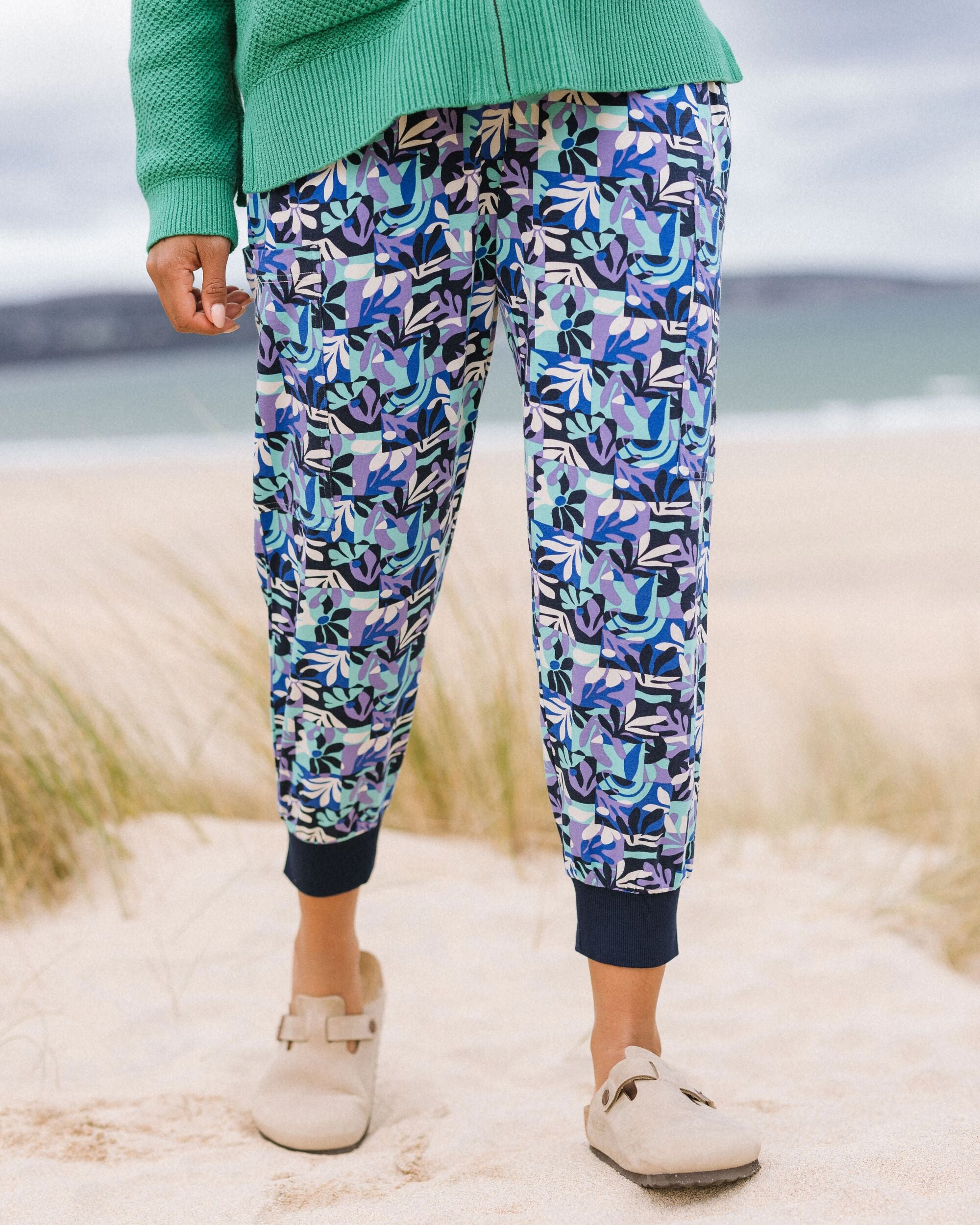 Day Dream Recycled Trouser - Mountain Foliage Purple - Lifestyle