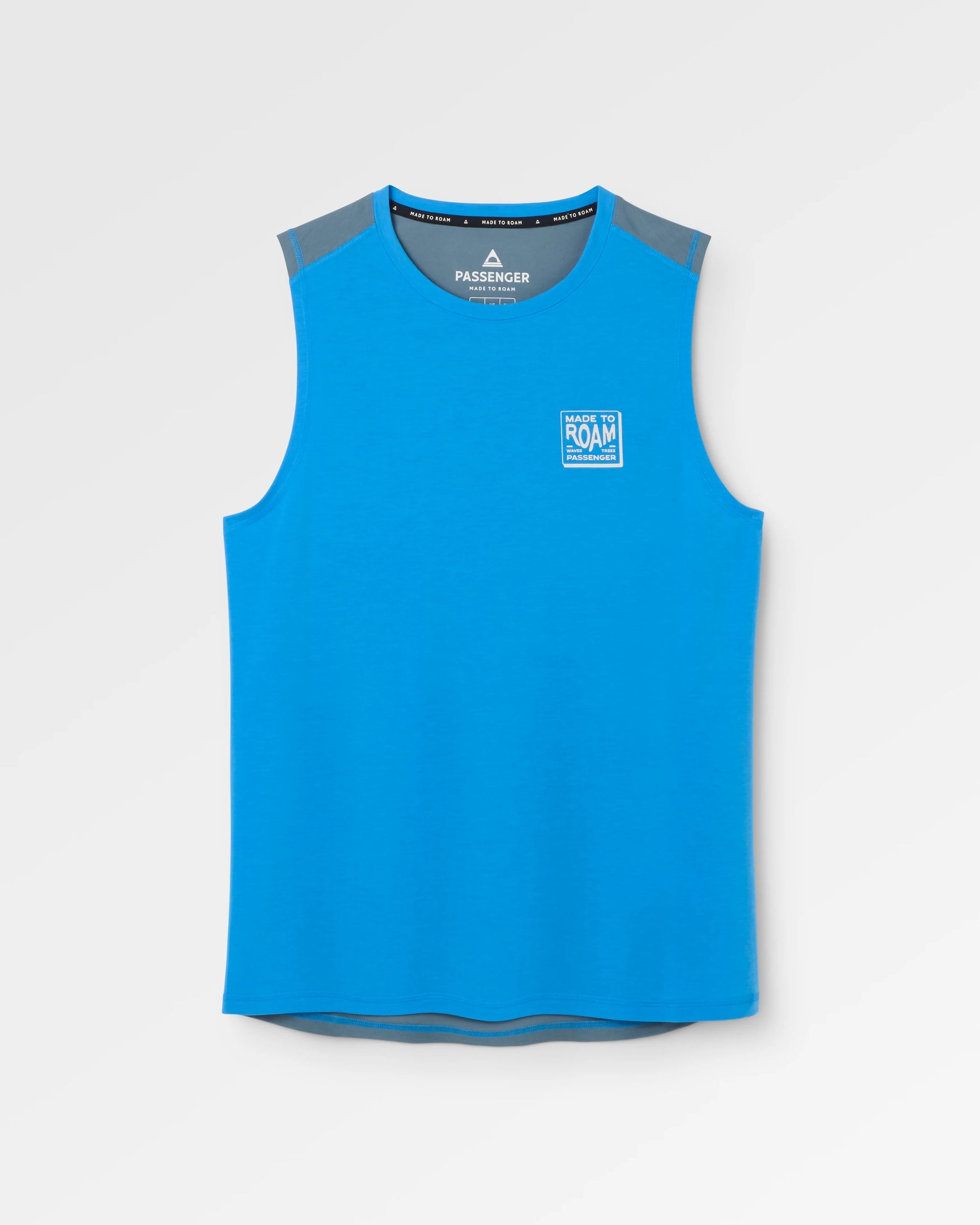 Solstice Active Vest - Storm Grey/Marine Blue - Flatlay