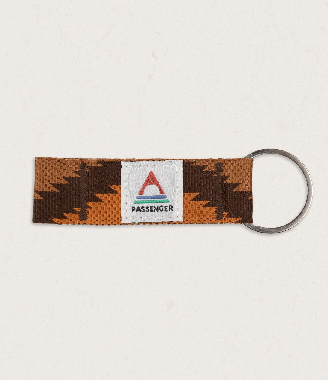 Travel Key Ring - Orange Jacquard