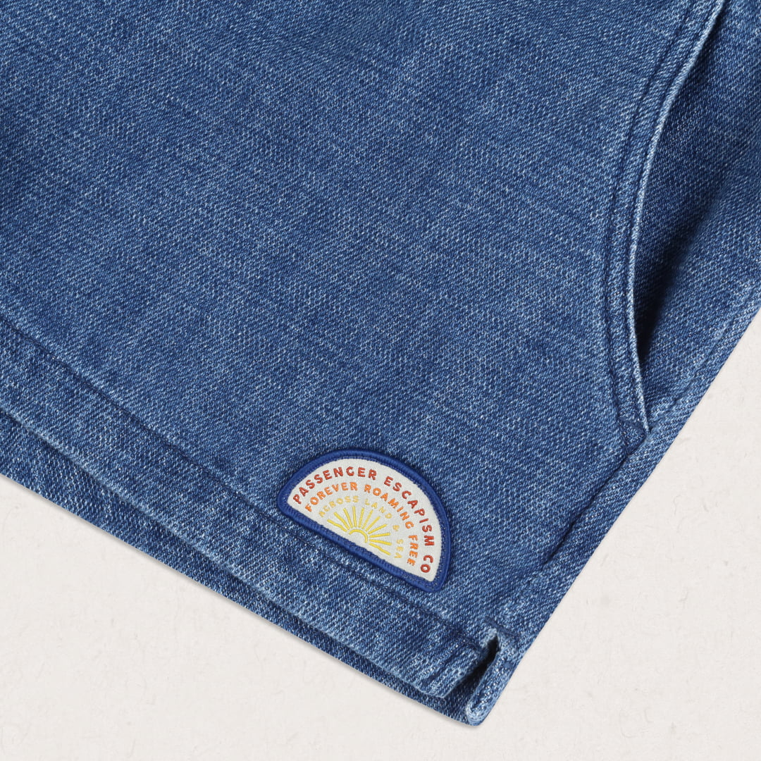 Sunset Organic Cotton Short - Washed Denim