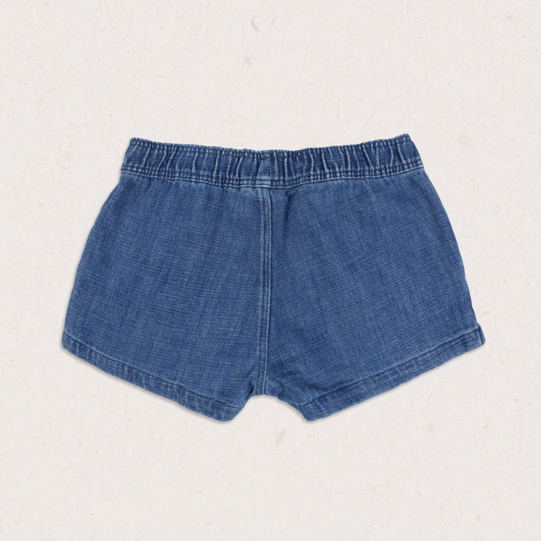 Sunset Organic Cotton Short - Washed Denim