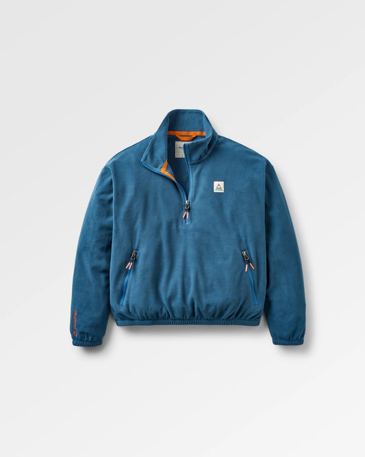 Ayla Recycled Micro Polartec® Fleece - Dark Denim