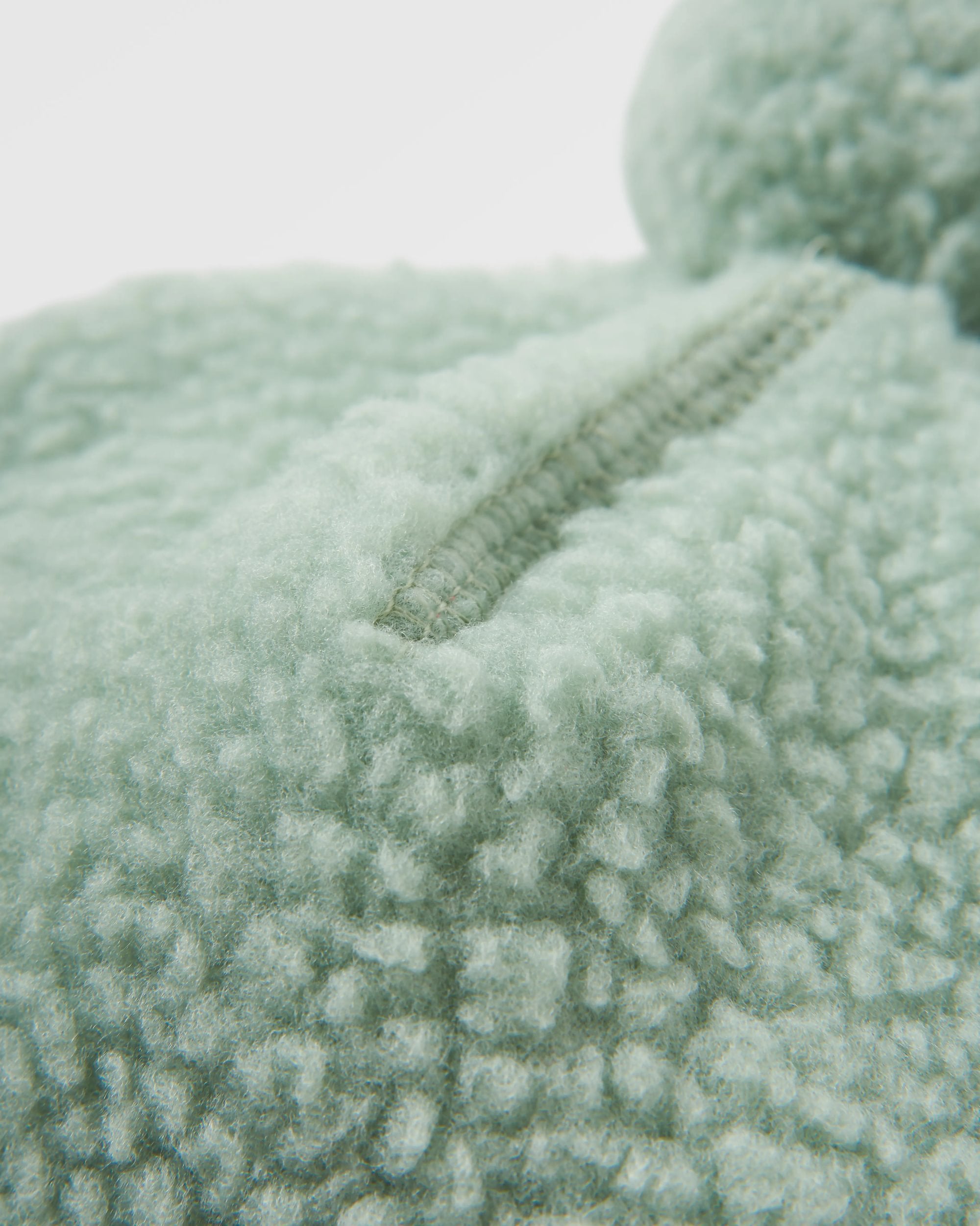 Snow Recycled Sherpa Beanie - Pistachio - Flatlay