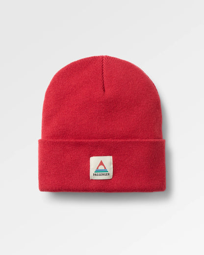 Core Low-Top Beanie - Garnet - Flatlay