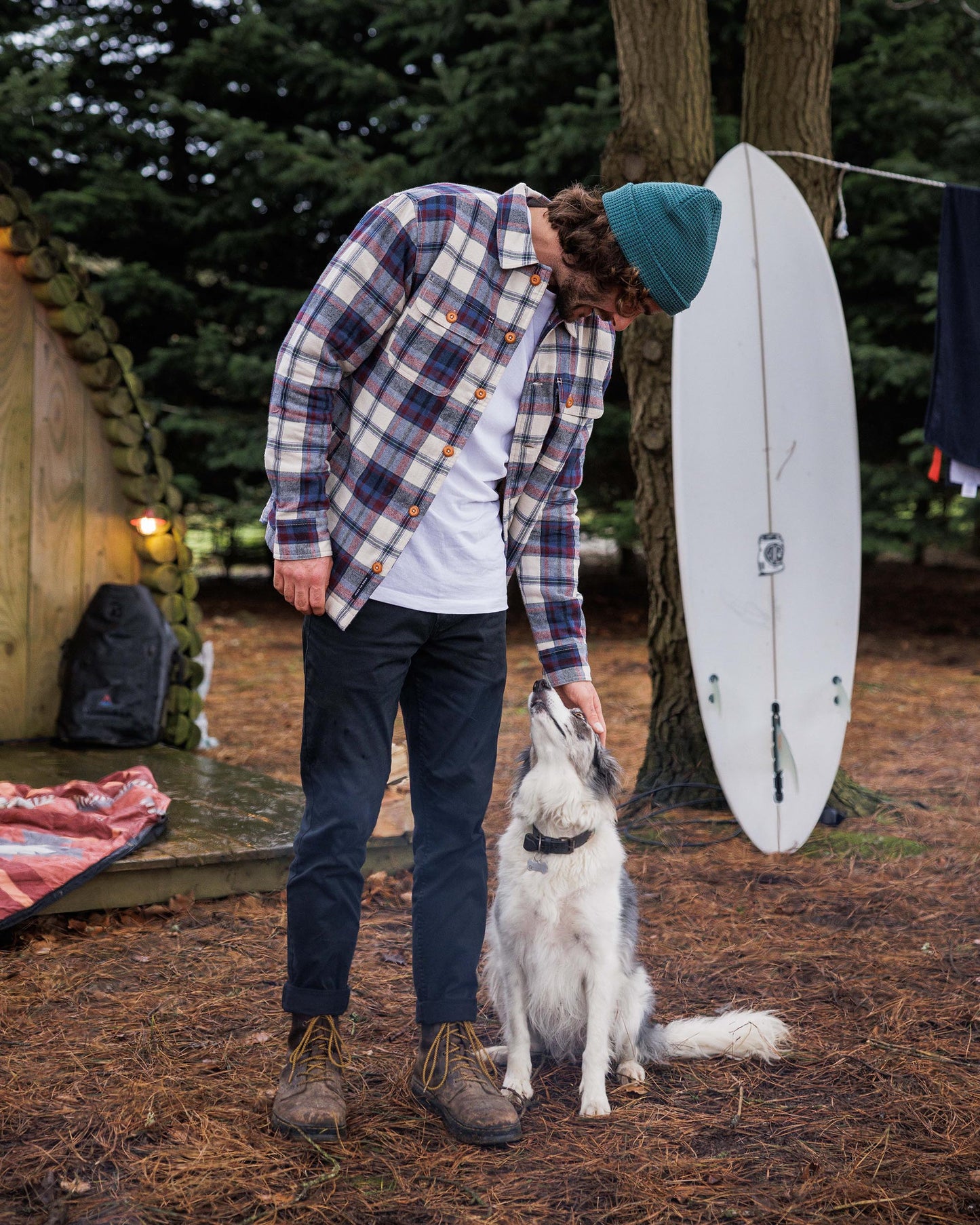 Freestyle Sherpa-Lined Overshirt - Vintage White