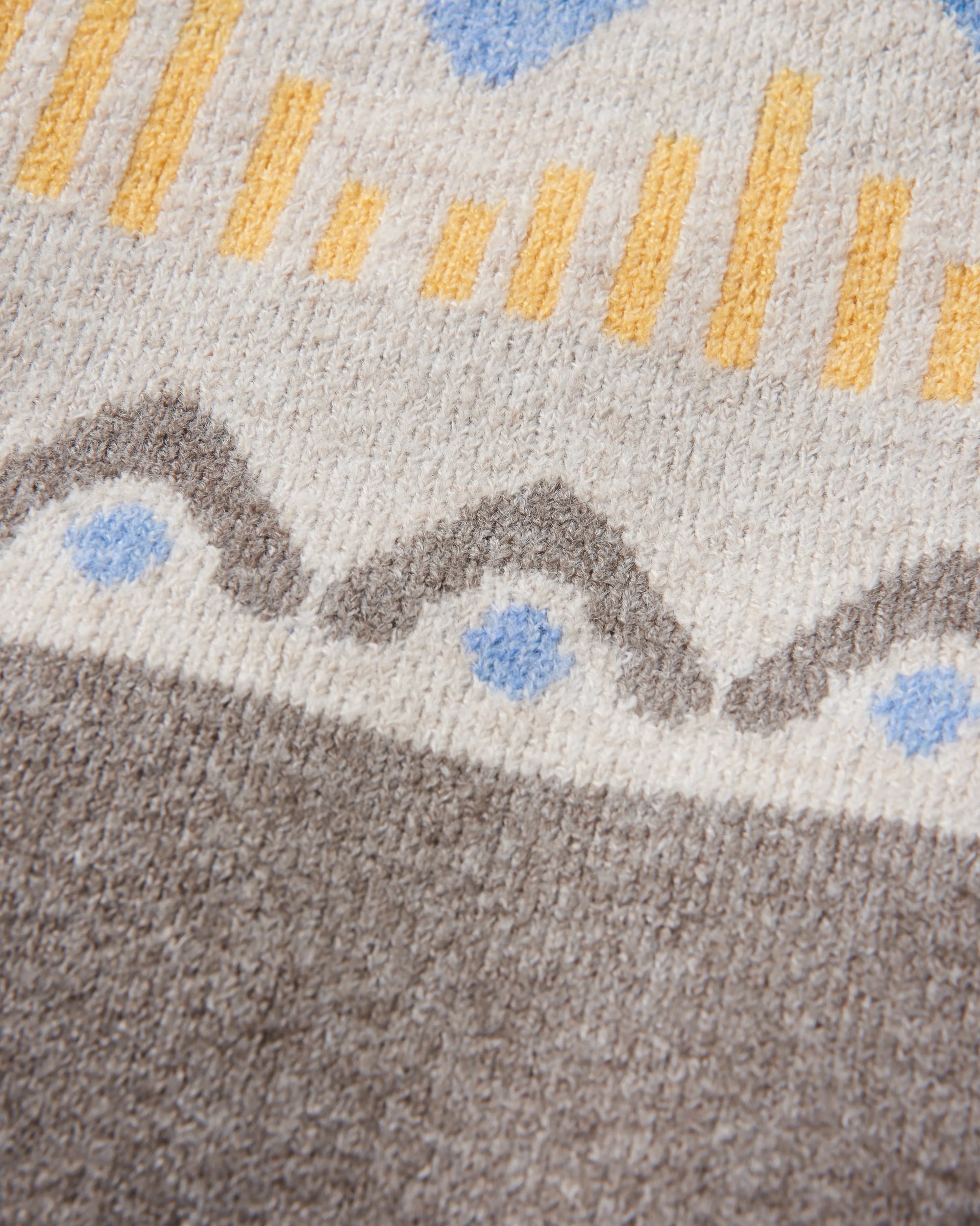 Nettle Recycled Knitted Jumper - Birch - Flatlay