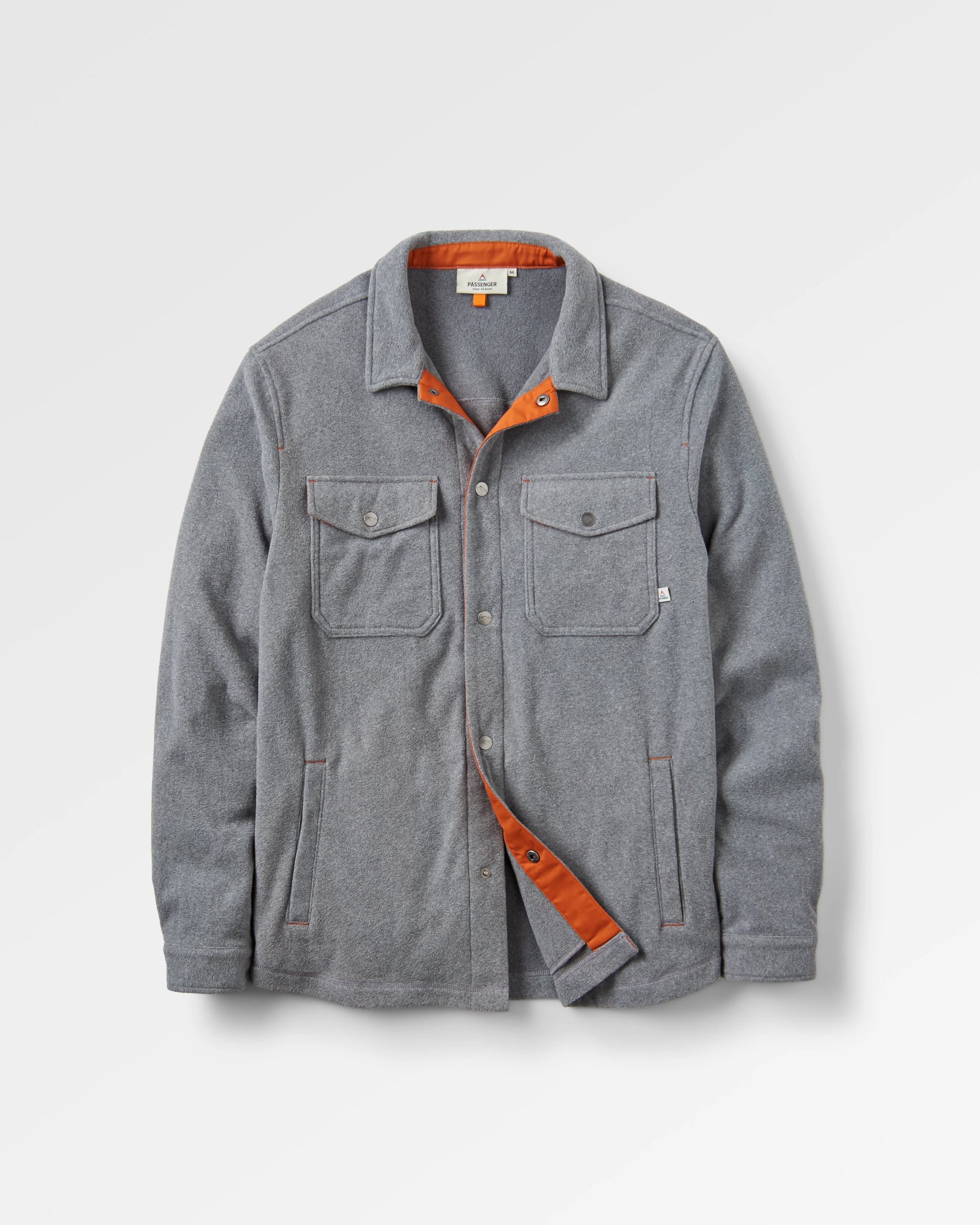 Maple Recycled Polar Fleece Shirt - Grey Marl 2