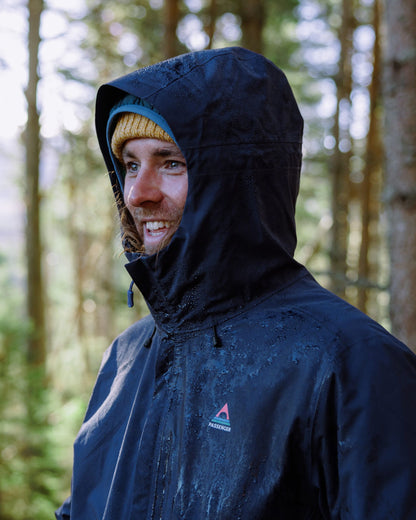 Downpour Recycled Waterproof Jacket - Rich Navy