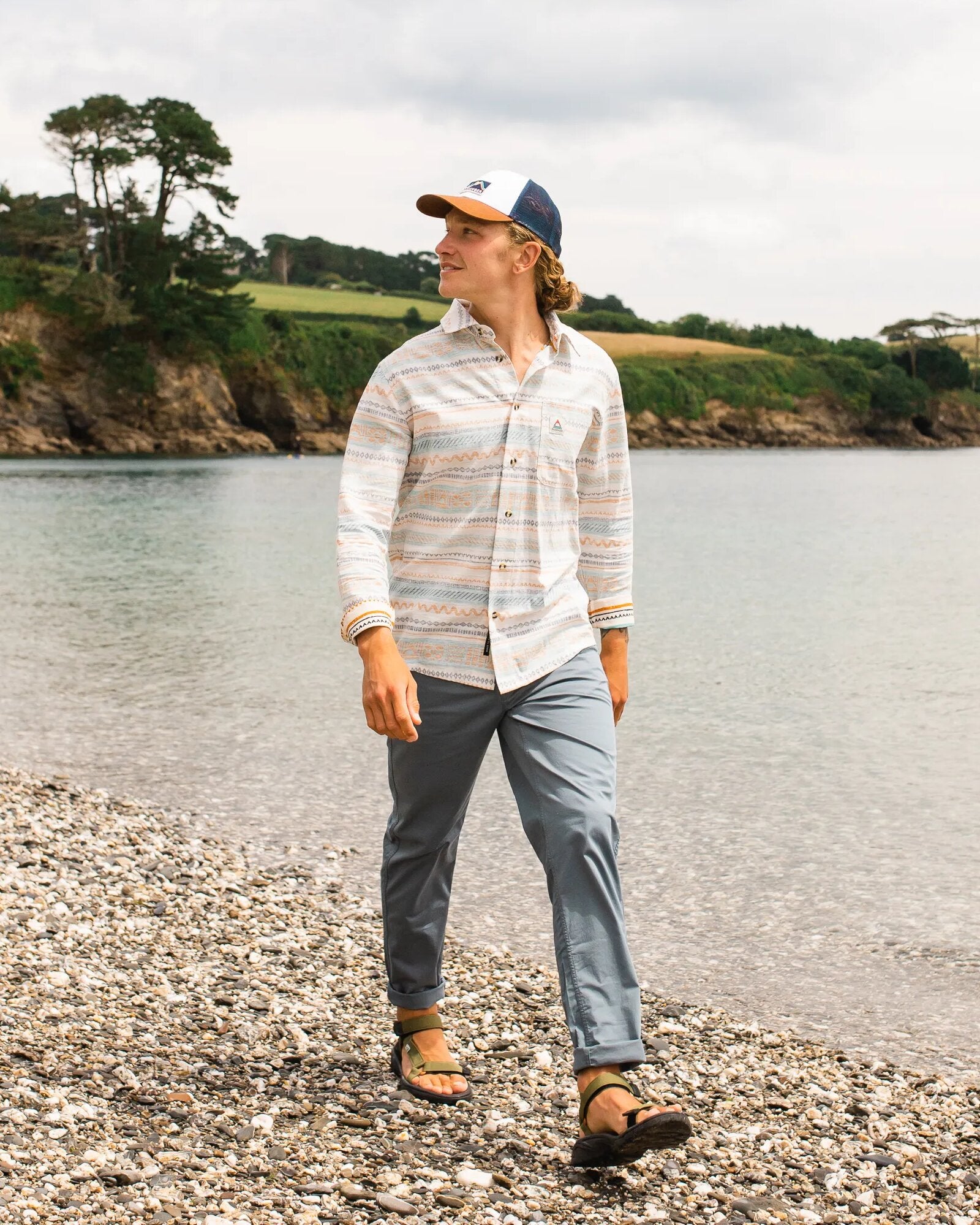 365 Light Organic Cotton Trouser - Storm Grey - Lifestyle