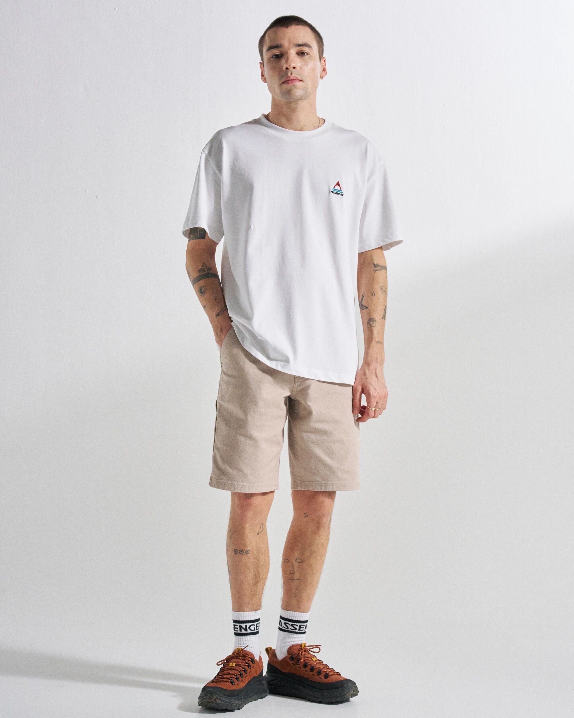 Vantage Organic Cotton Canvas Short - Simply Taupe - Studio Model