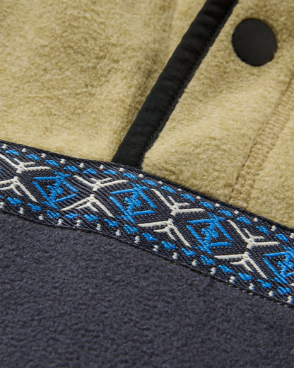 Woodlander Polar Fleece - Warm Beige Marl/Charcoal - Flatlay