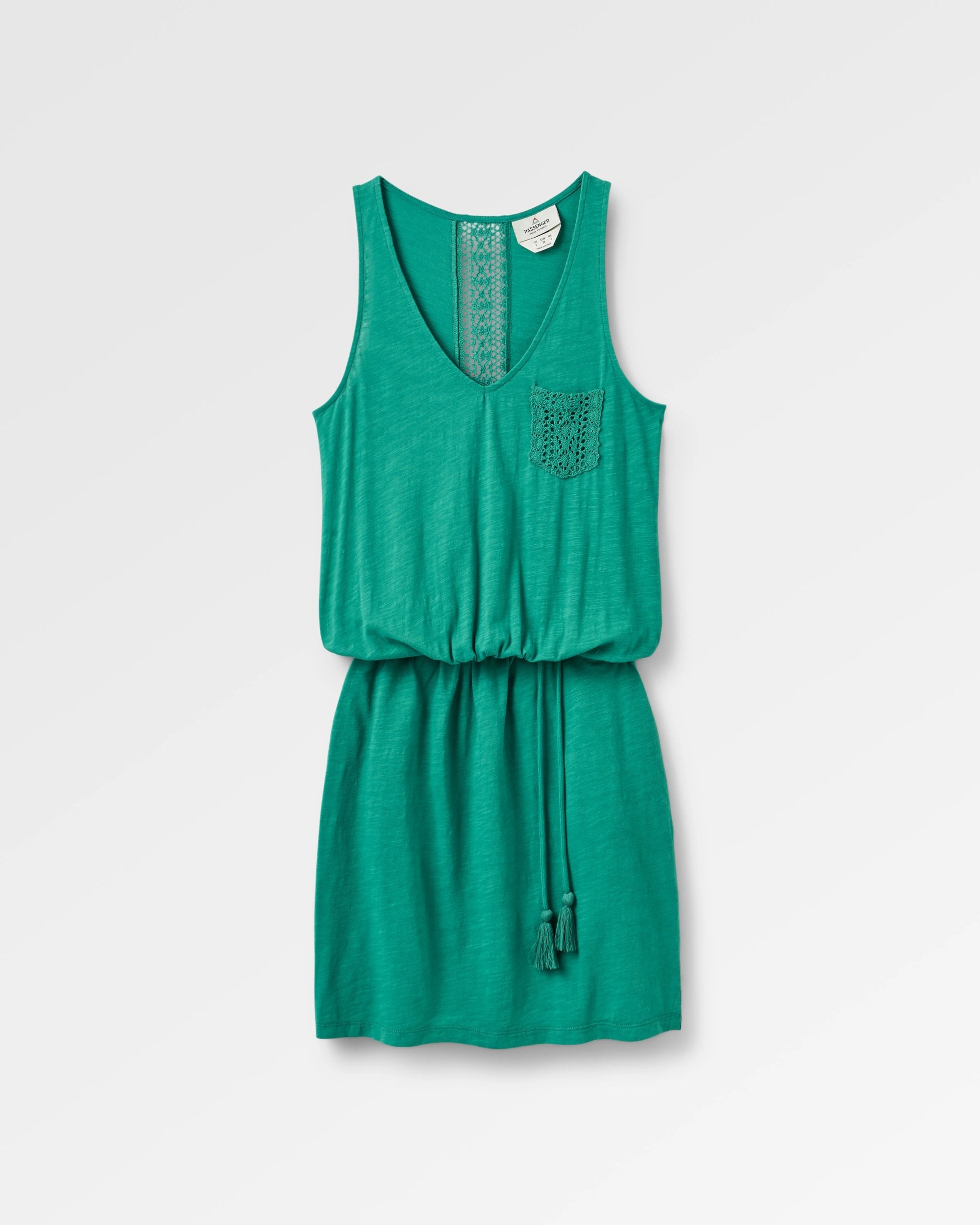 Rivergate Recycled Cotton Dress - Greenlake - Flatlay