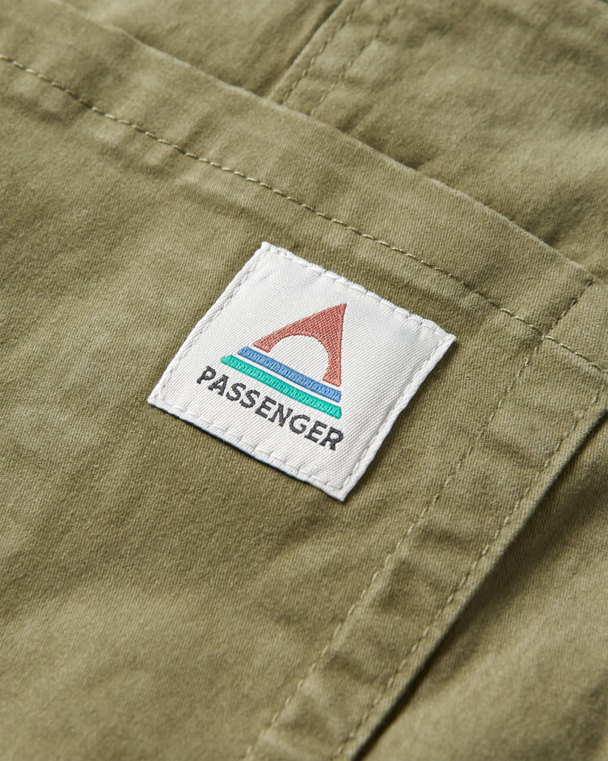 Roamist Organic Cotton Dungarees - Khaki - Flatlay