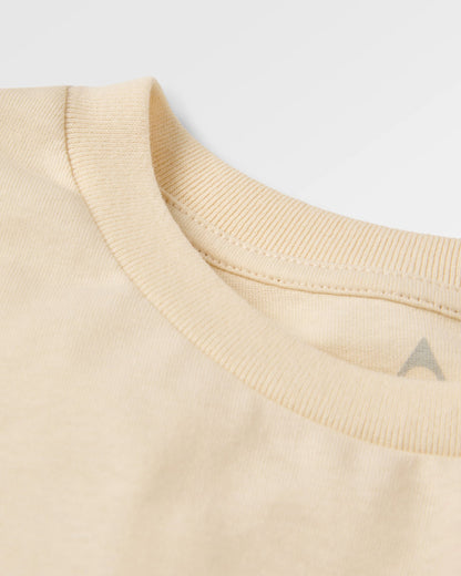 Patches Recycled Cotton LS T-Shirt - Birch - Flatlay