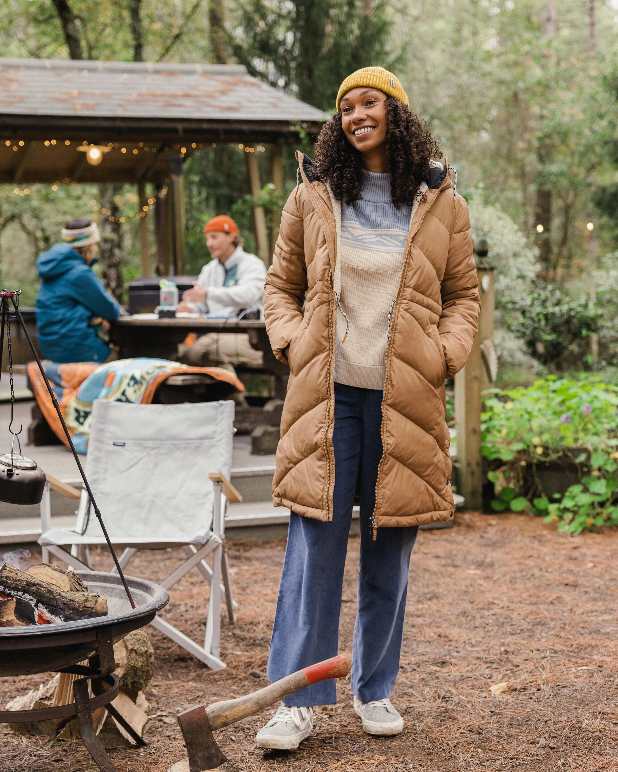 Kinsey Recycled Jacket - Toffee - Lifestyle