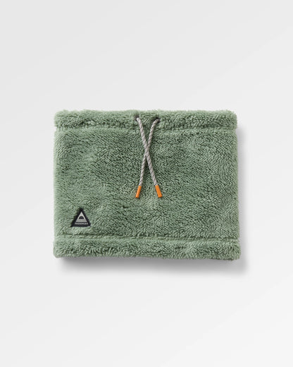 Ash Sherpa Fleece Snood - Pistachio - Flatlay