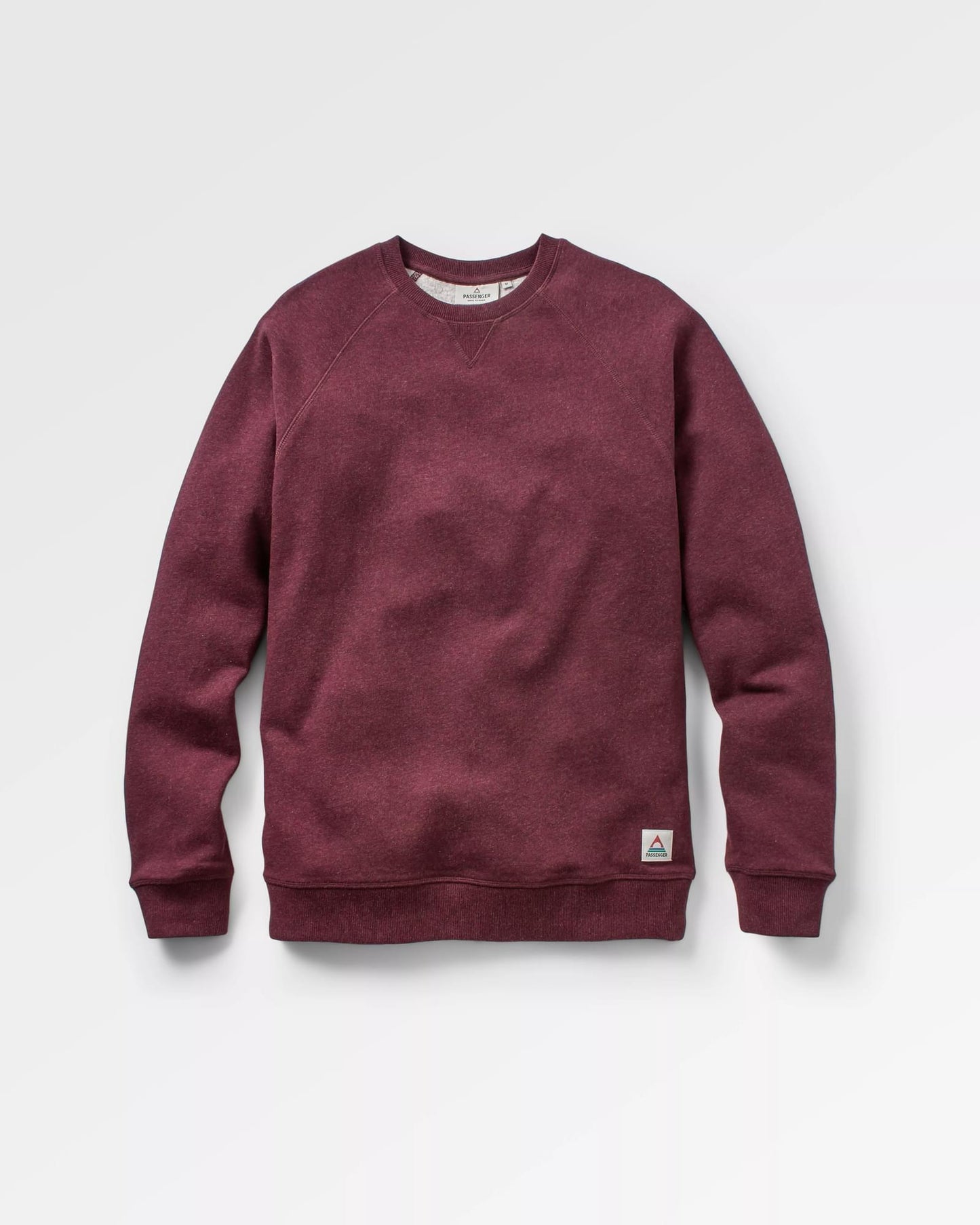 Heritage Recycled Cotton Sweatshirt - Wine Marl