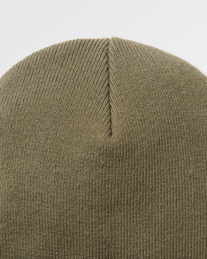 Core High-Top Beanie - Dusty Olive - Flatlay