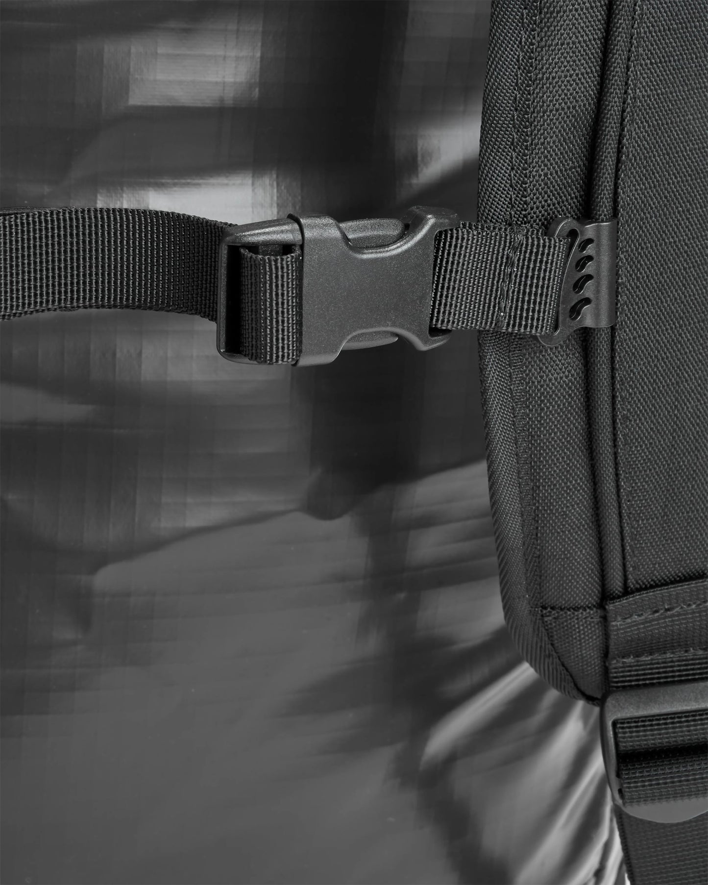 Roamer Recycled 80L Duffel Bag - Phantom Black - Flatlay
