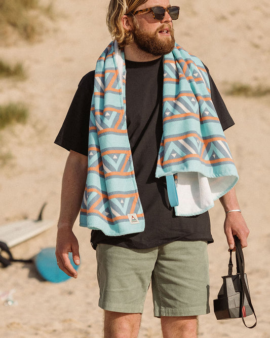 Male_Portland Recycled Beach Towel - Porcelain Pattern