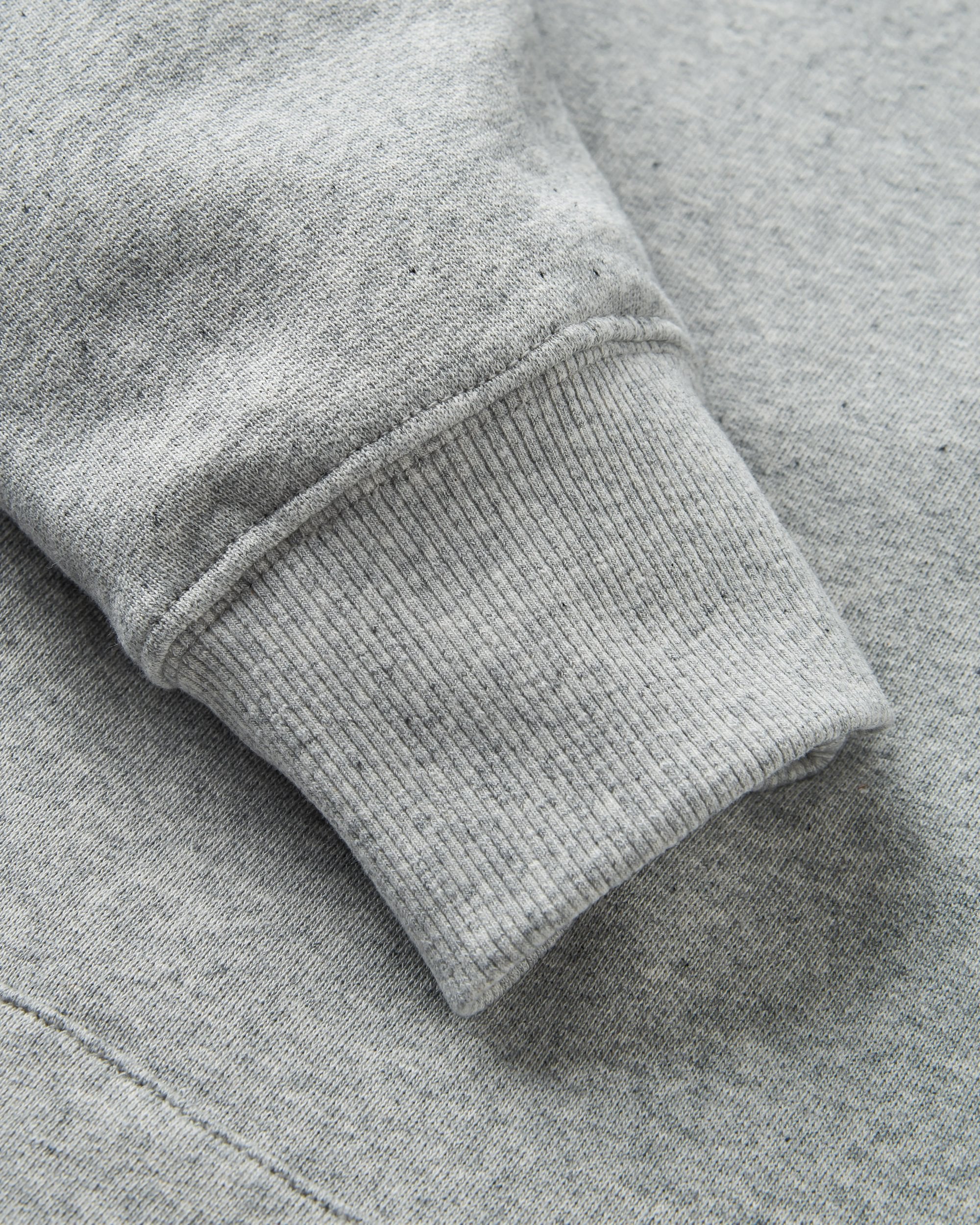 Passenger Relaxed Fit Hoodie - Grey Marl - Flatlay