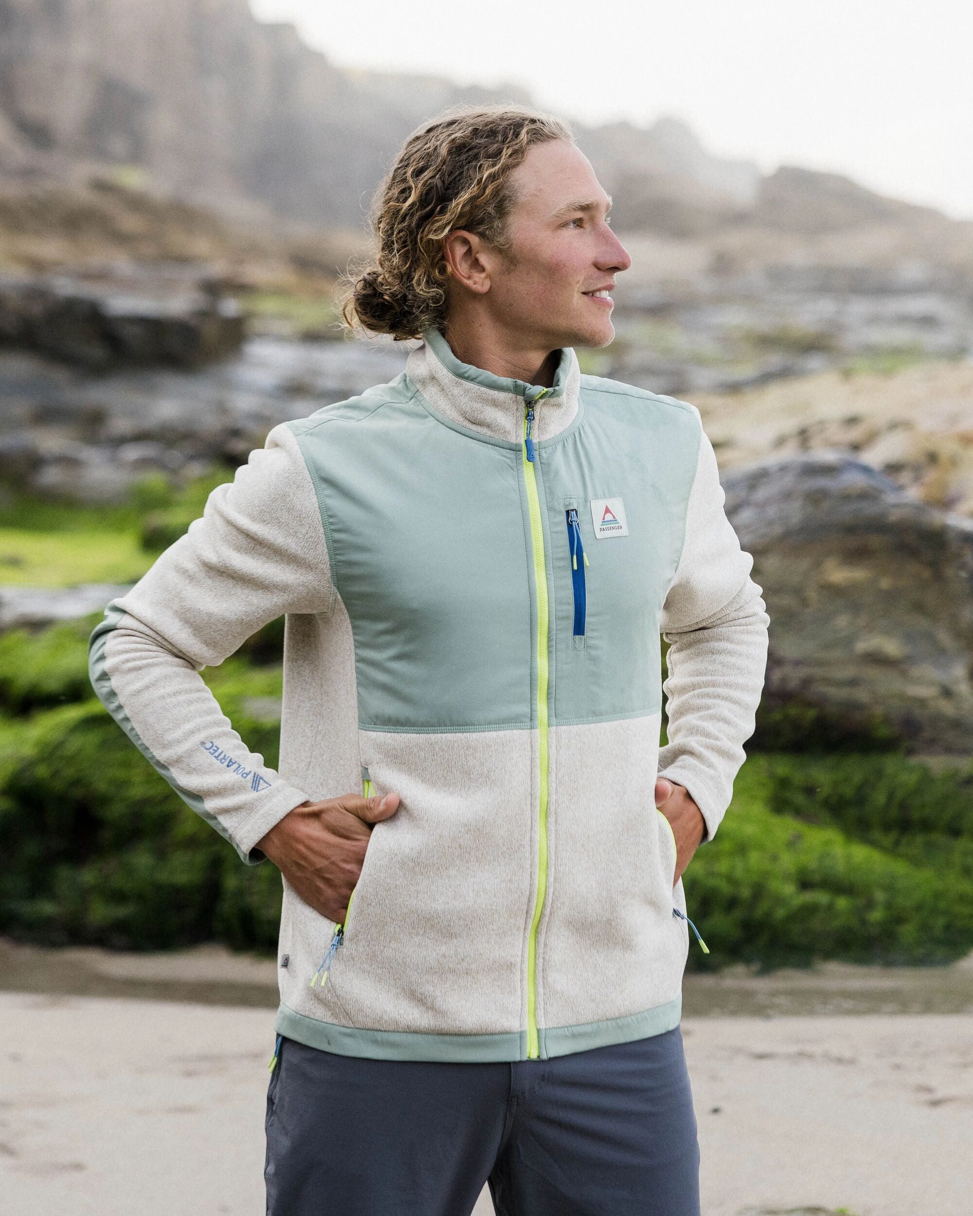 Men's Backroads Polartec® Fleece - Birch Marl - Lifestyle