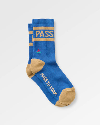Classic Passenger Crew Socks - Blue Navy - Flatlay