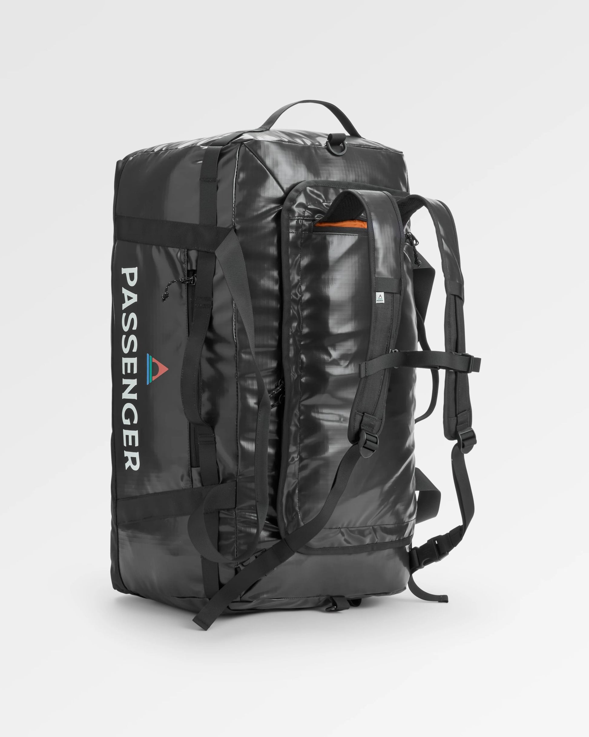 Roamer Recycled 80L Duffel Bag - Phantom Black - Flatlay