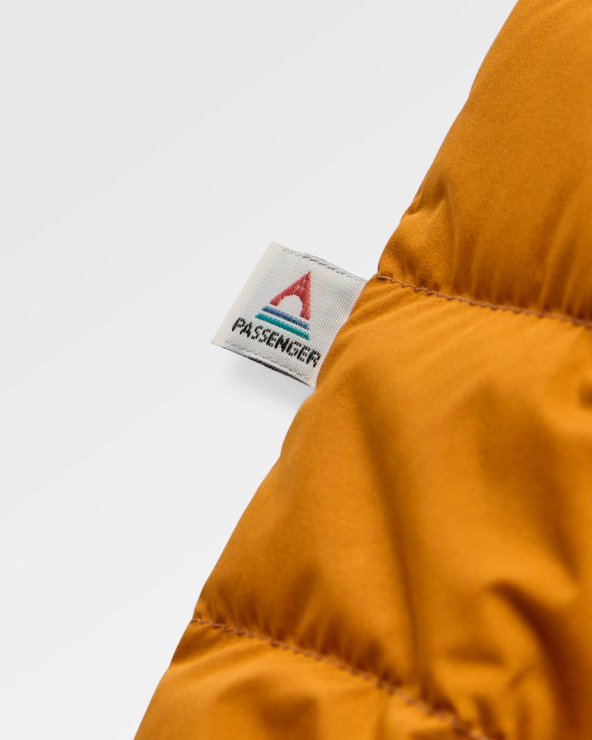 Ashland Down Recycled Gilet - Retro Orange/Tidal Blue - Flatlay