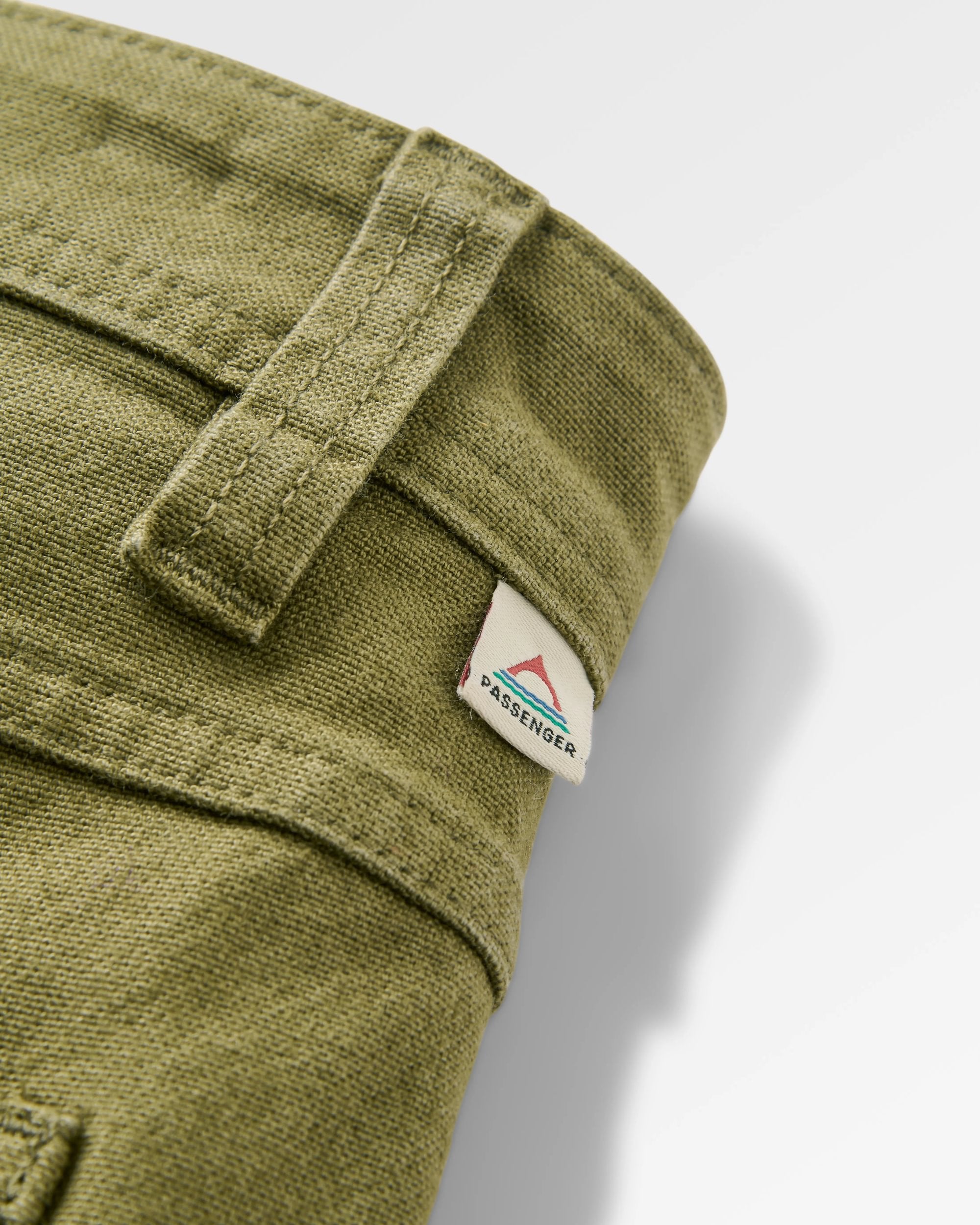 Vantage Organic Cotton Canvas Short - Khaki - Flatlay