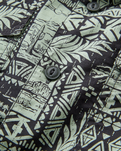 Acreage Shirt - Patchwork Faded Black - Flatlay