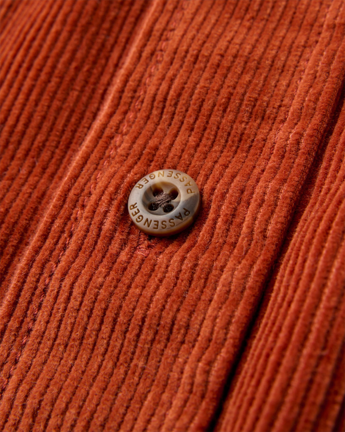 Backcountry Cord Shirt - Dark Rust - Flatlay