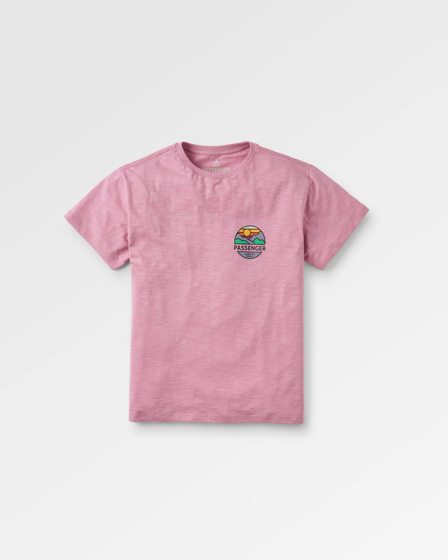 Laidback Recycled Cotton T-Shirt - Pink Haze - Flatlay